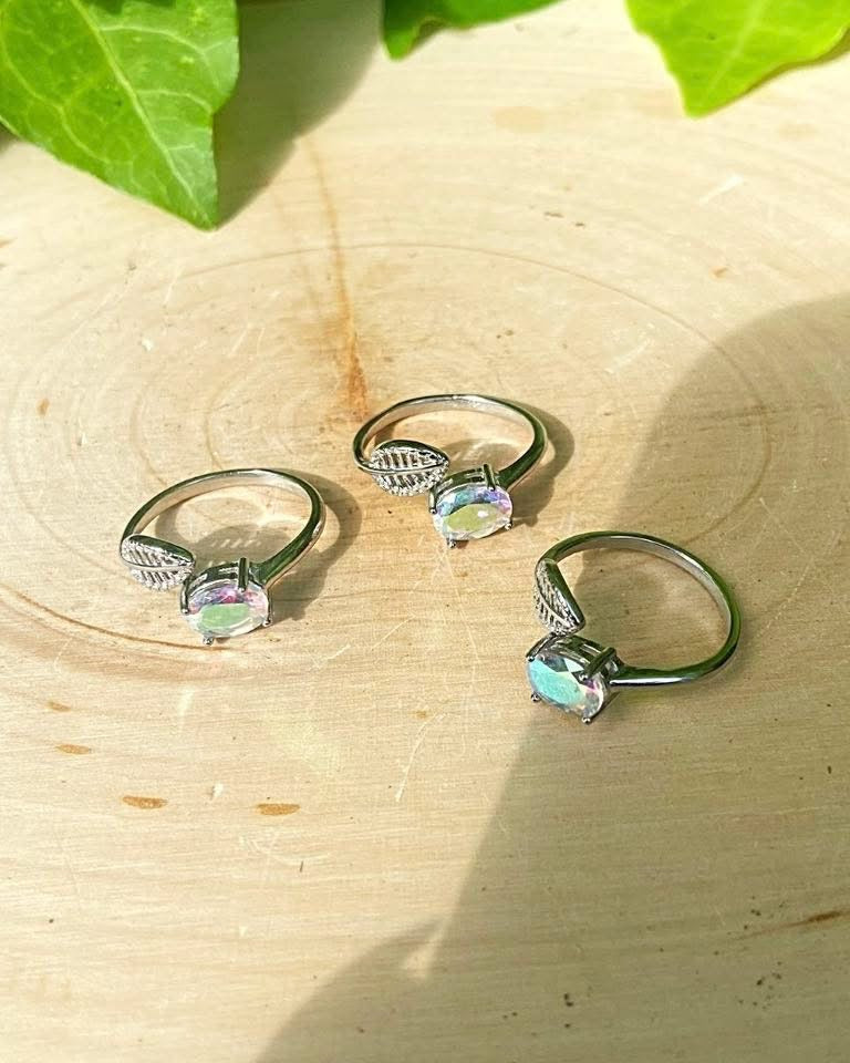 Aura Quartz Rings