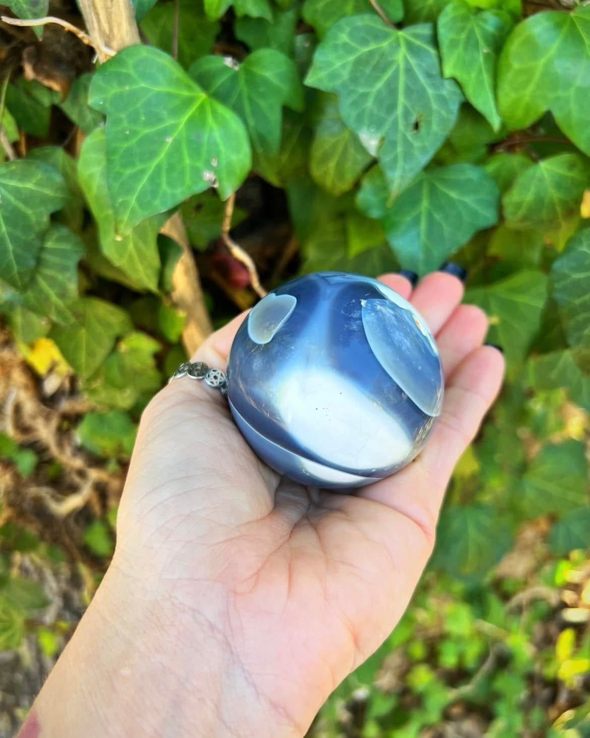 Orca Agate Sphere