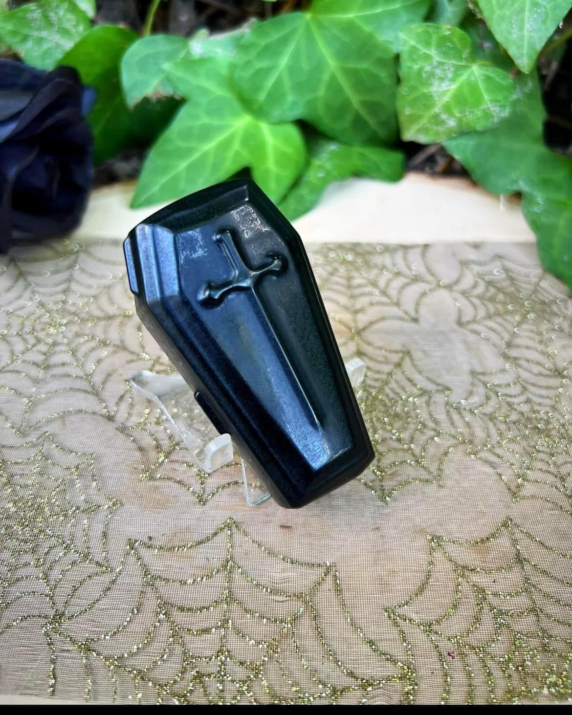 Black Obsidian Coffin