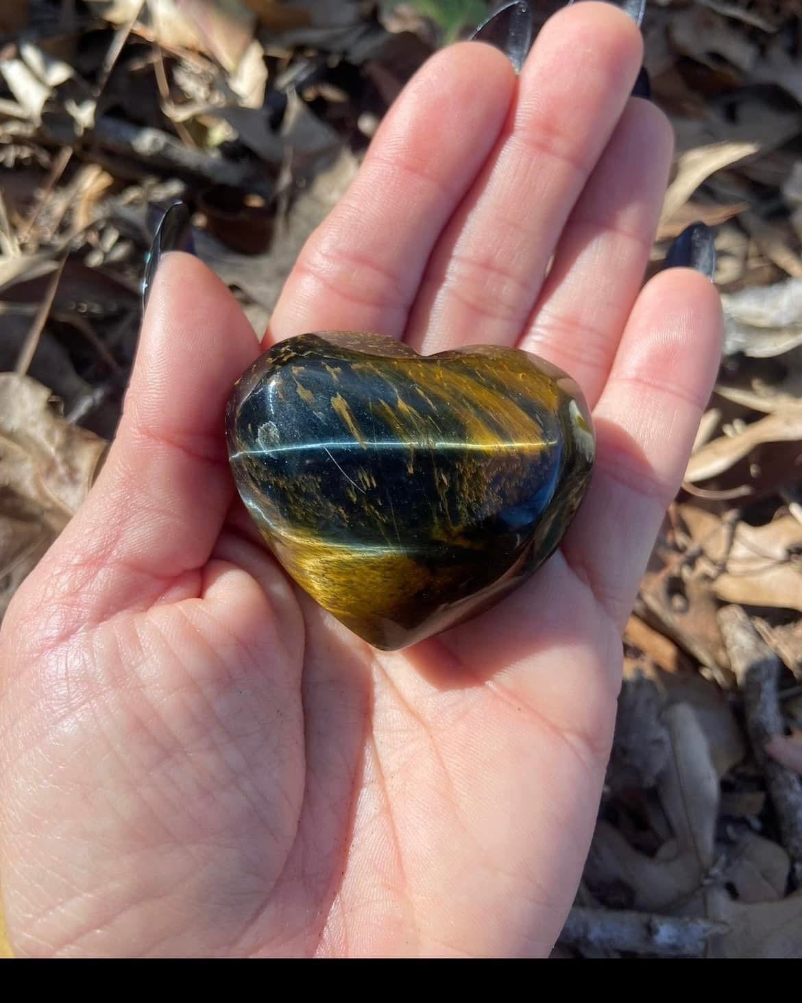 Blue Tiger’s Eye Heart