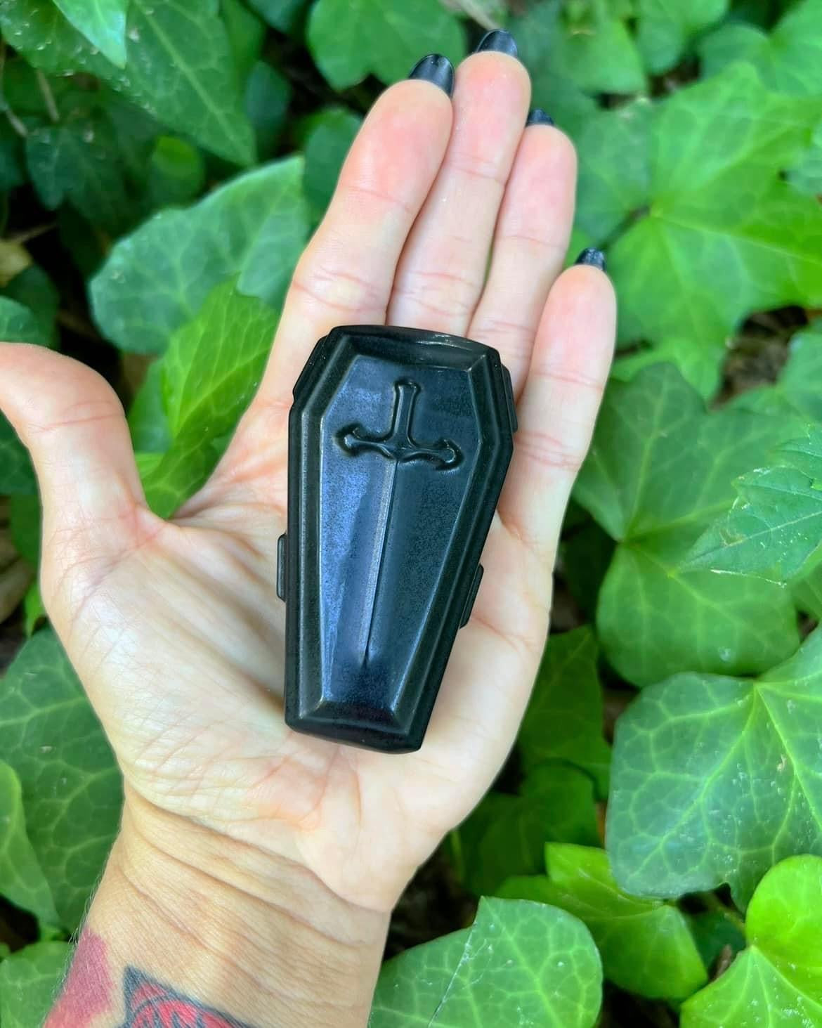 Black Obsidian Coffin