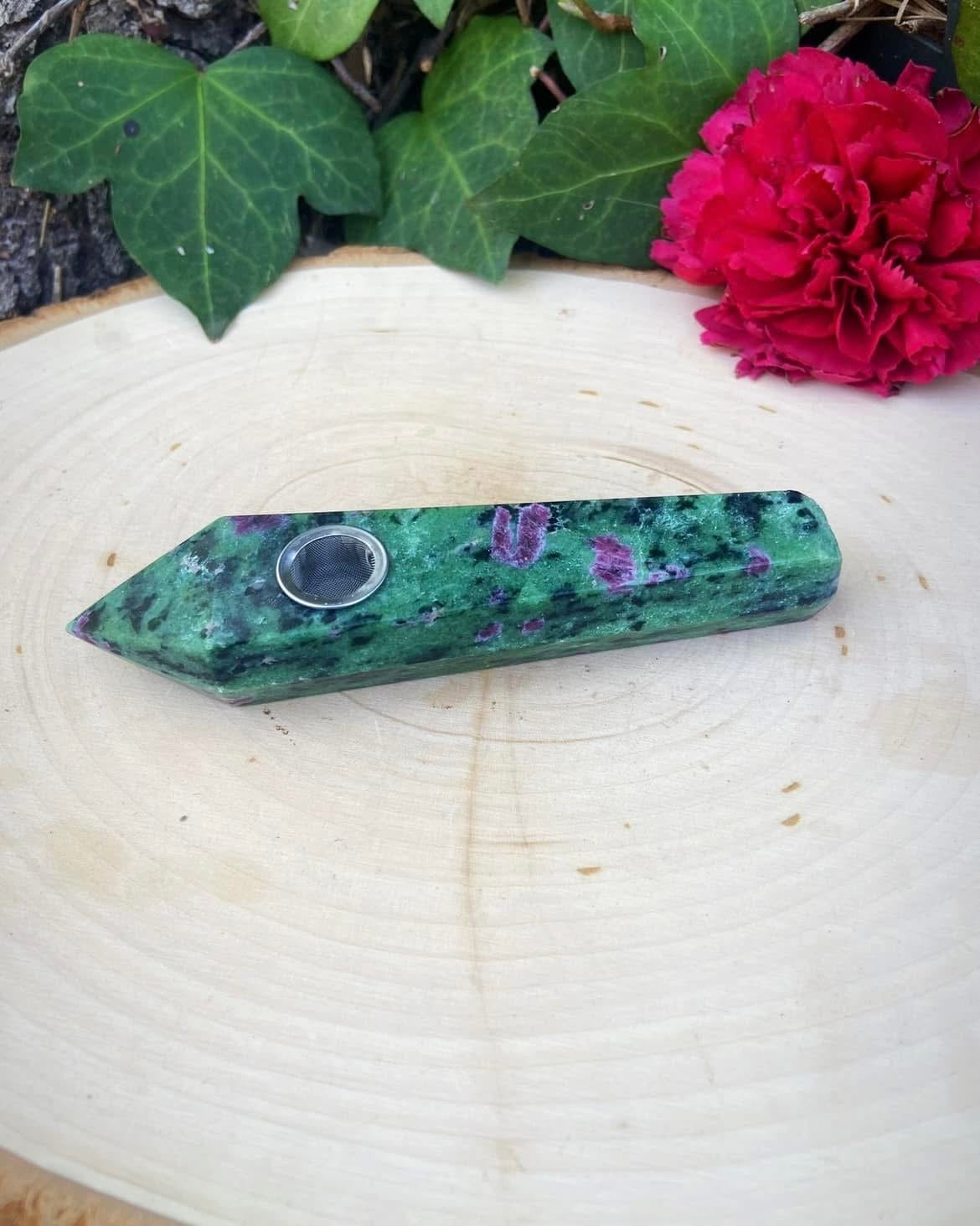 Ruby in Zoisite Pipe