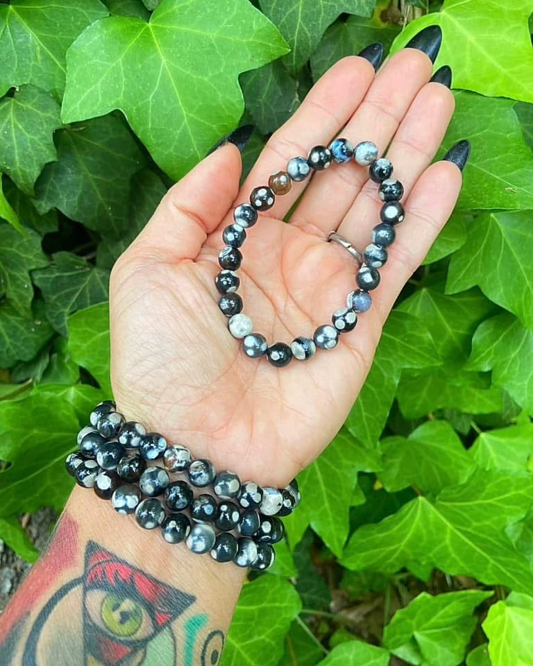 Orca Agate Bracelets 8mm