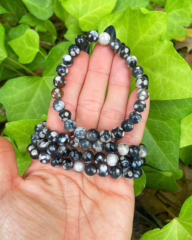 Orca Agate Bracelets 8mm