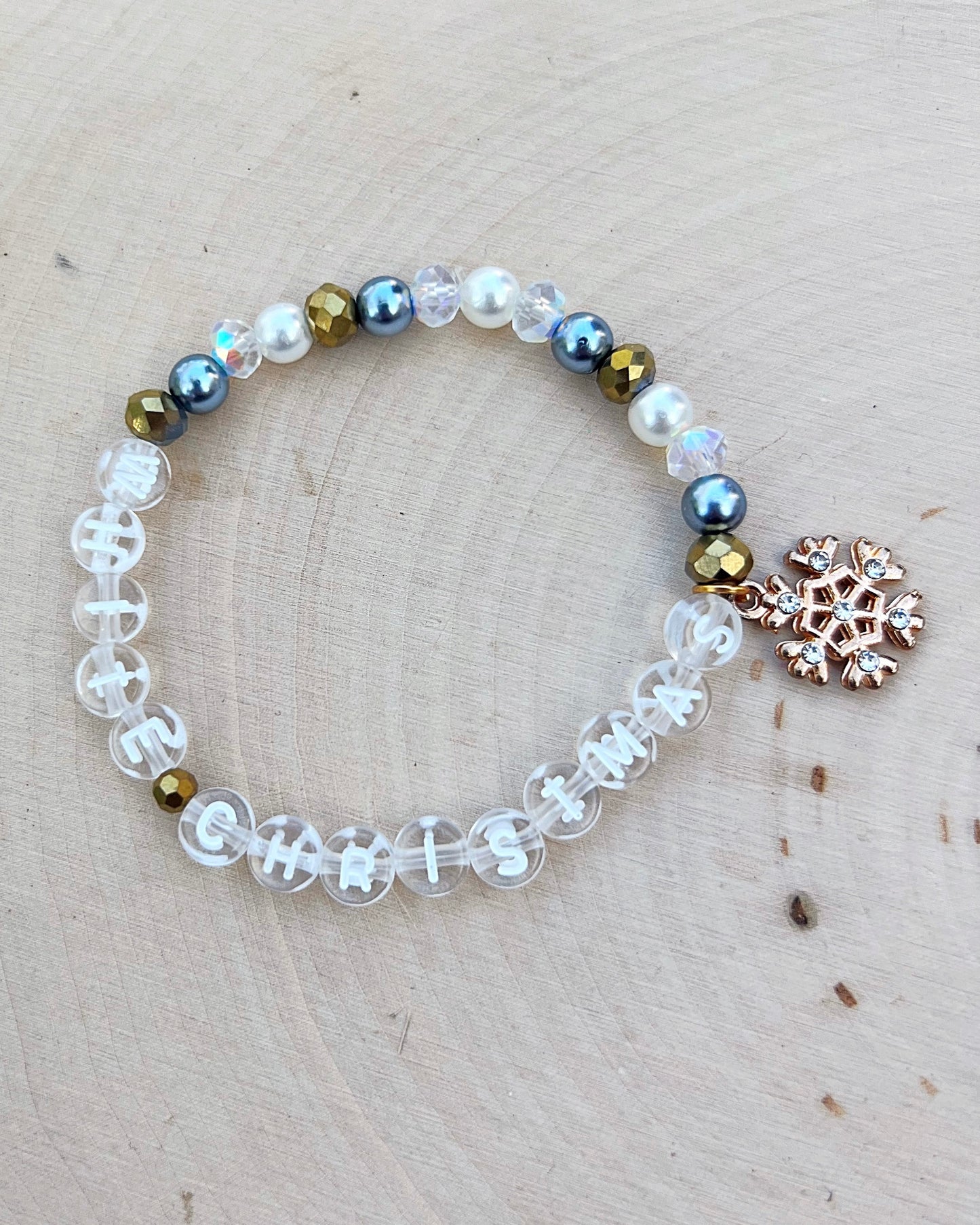 White Christmas Bracelet