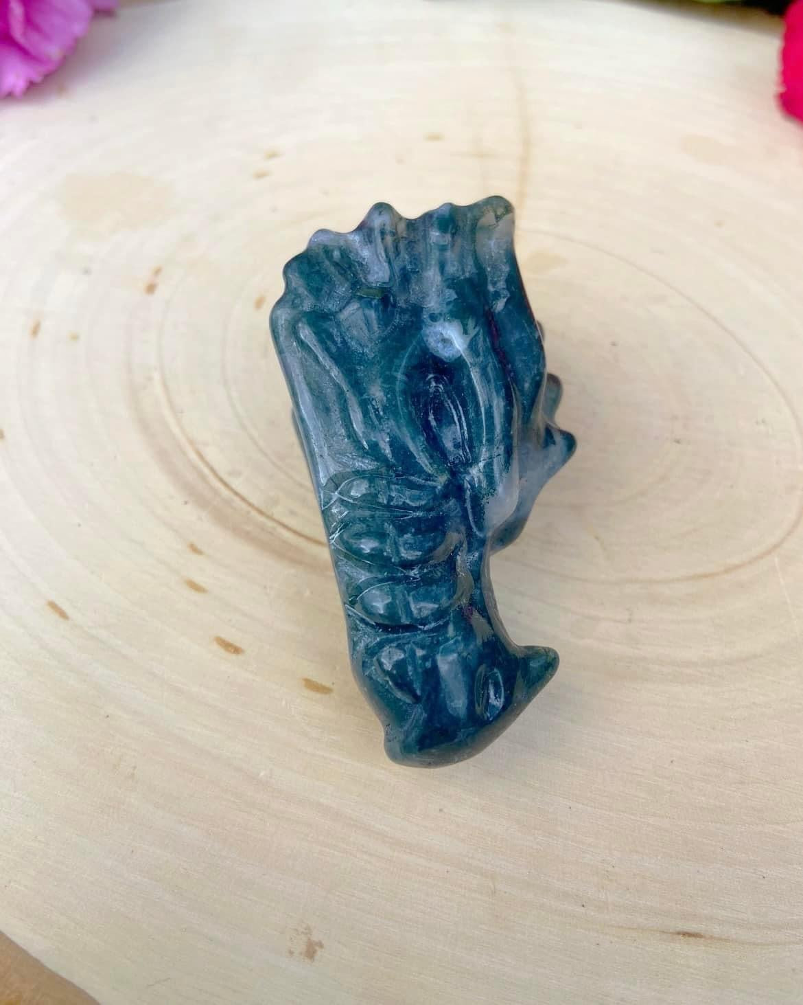Moss Agate Dragon