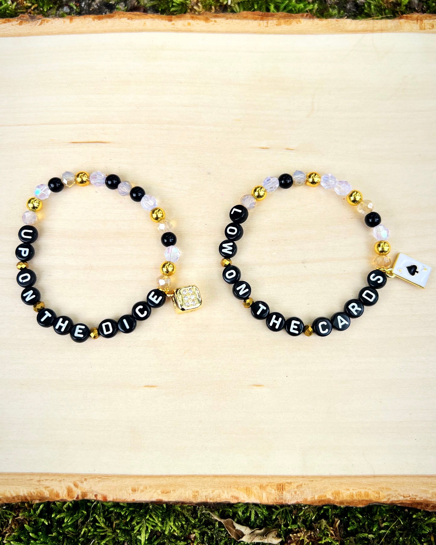 Up on the Dice, Low on the Cards Bracelet