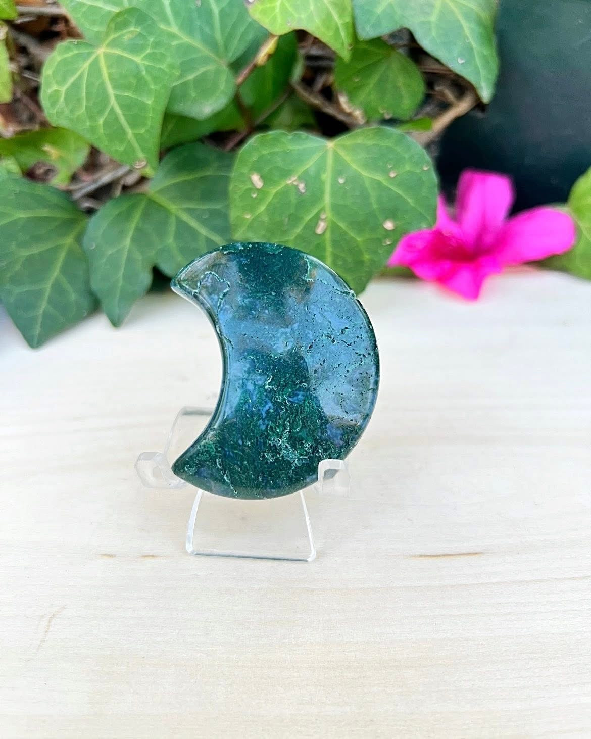 Moss Agate Moon