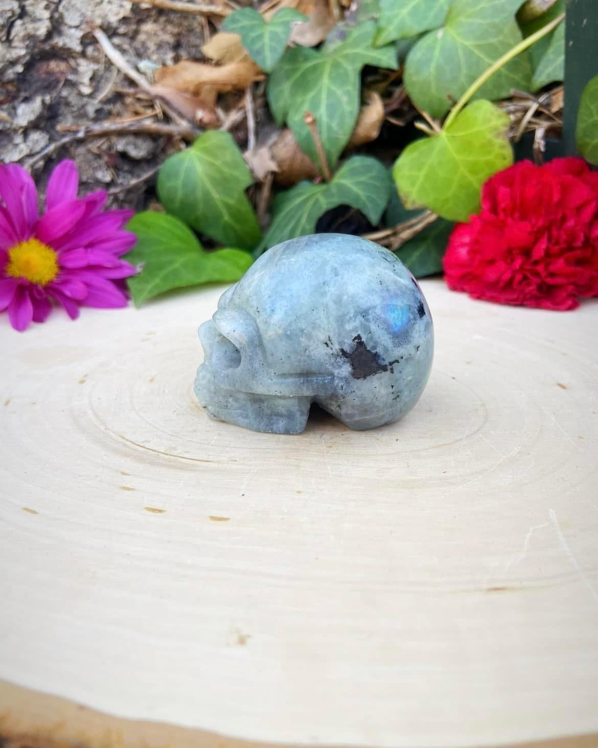 Labradorite Skull