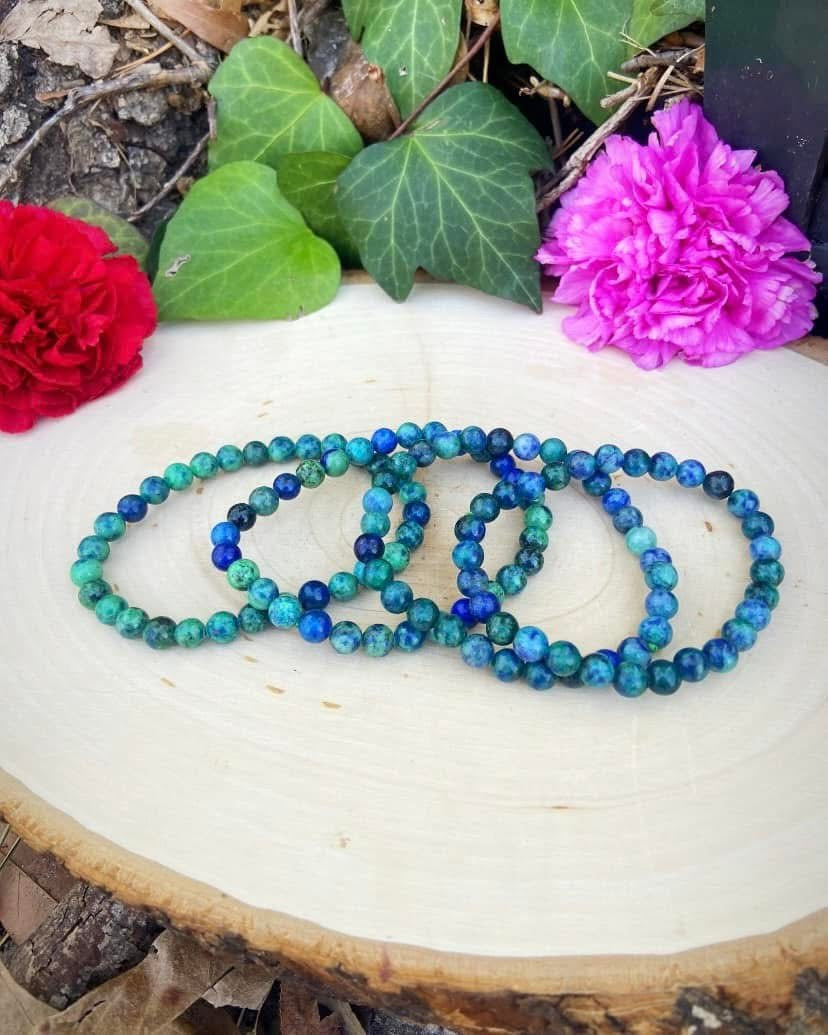 Lapis Lazuli and Phoenix Stone Bracelets 6mm