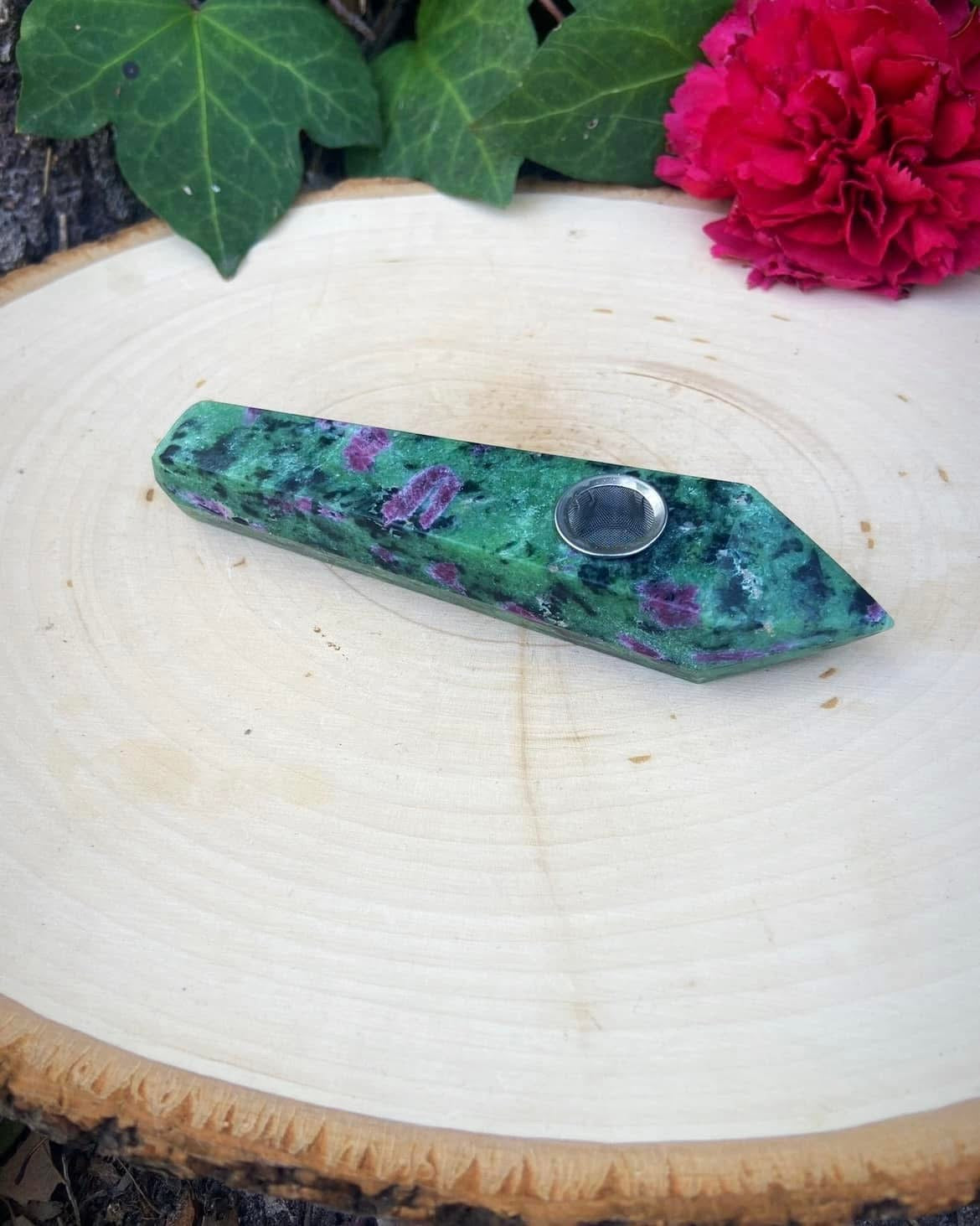 Ruby in Zoisite Pipe