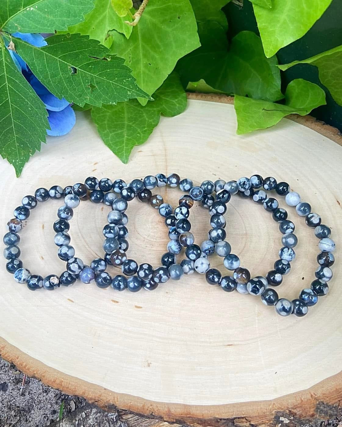 Orca Agate Bracelets 8mm