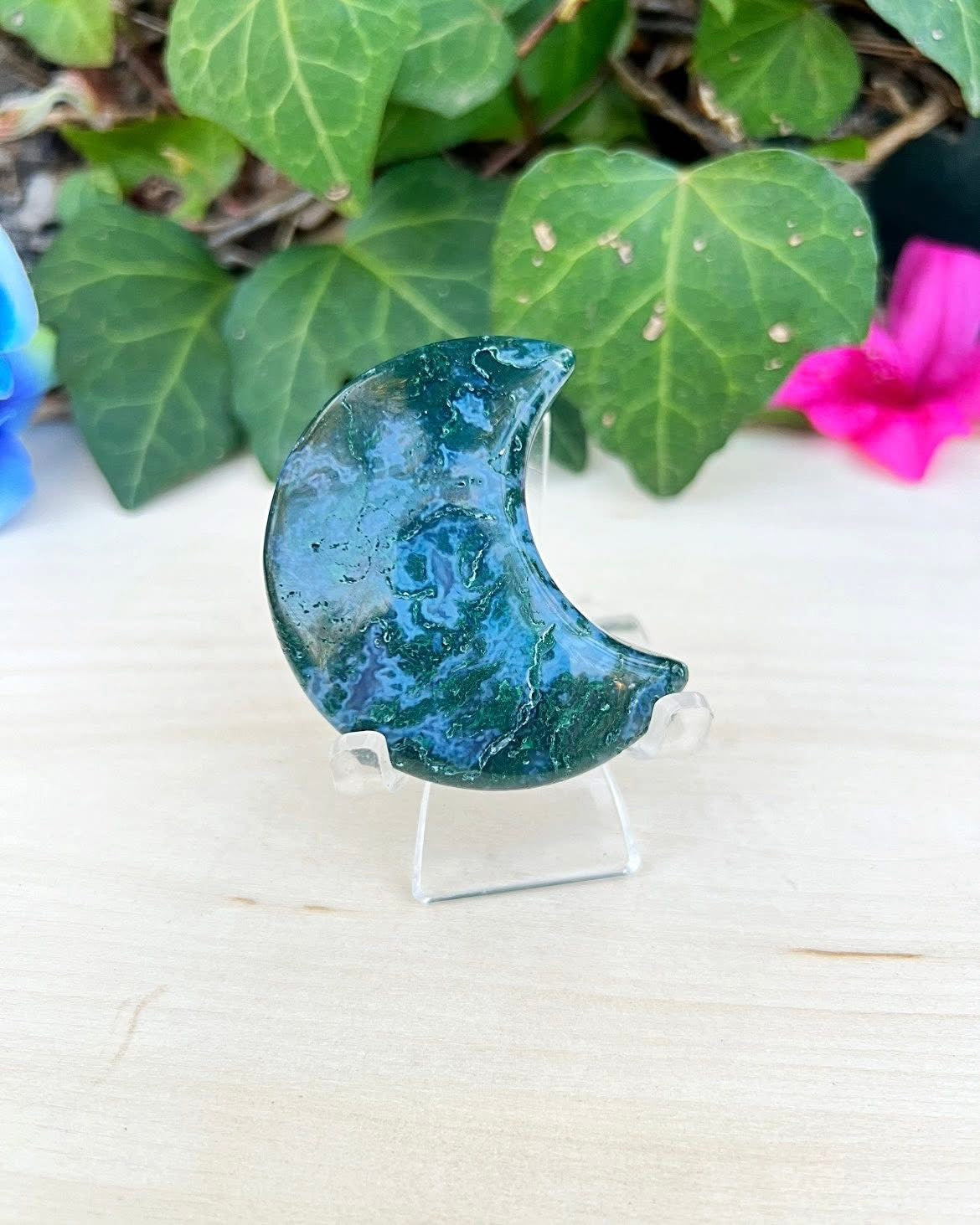 Moss Agate Moon