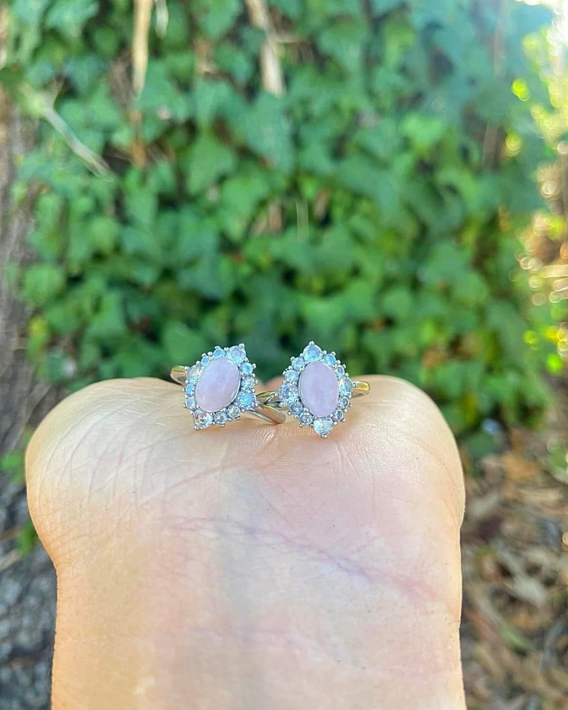 Pink Chalcedony Rings