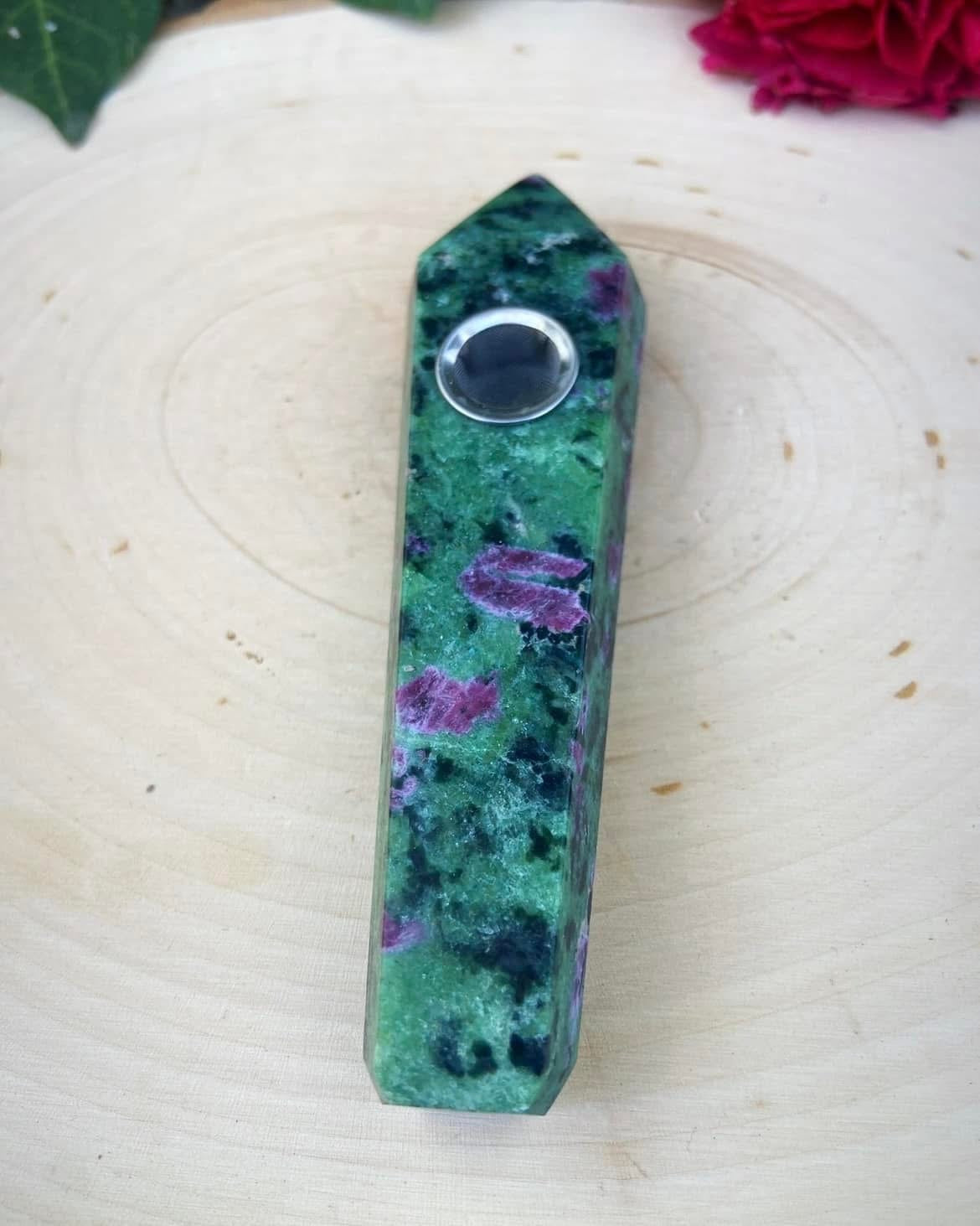 Ruby in Zoisite Pipe