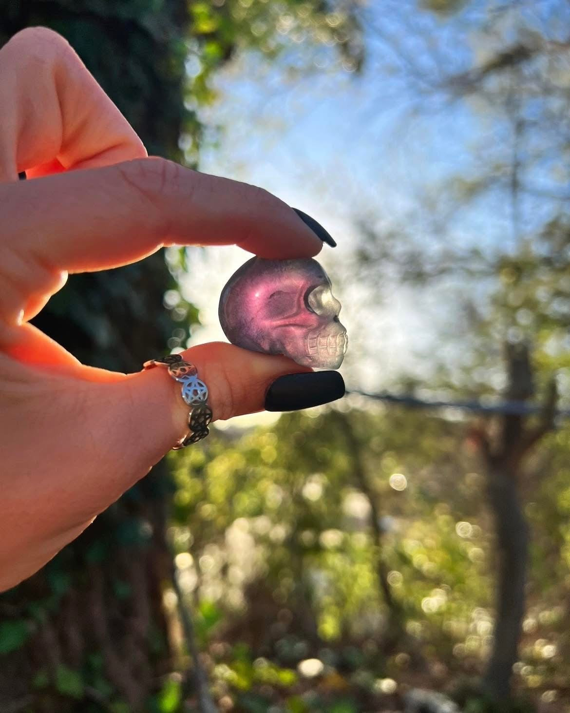 Fluorite Skulls