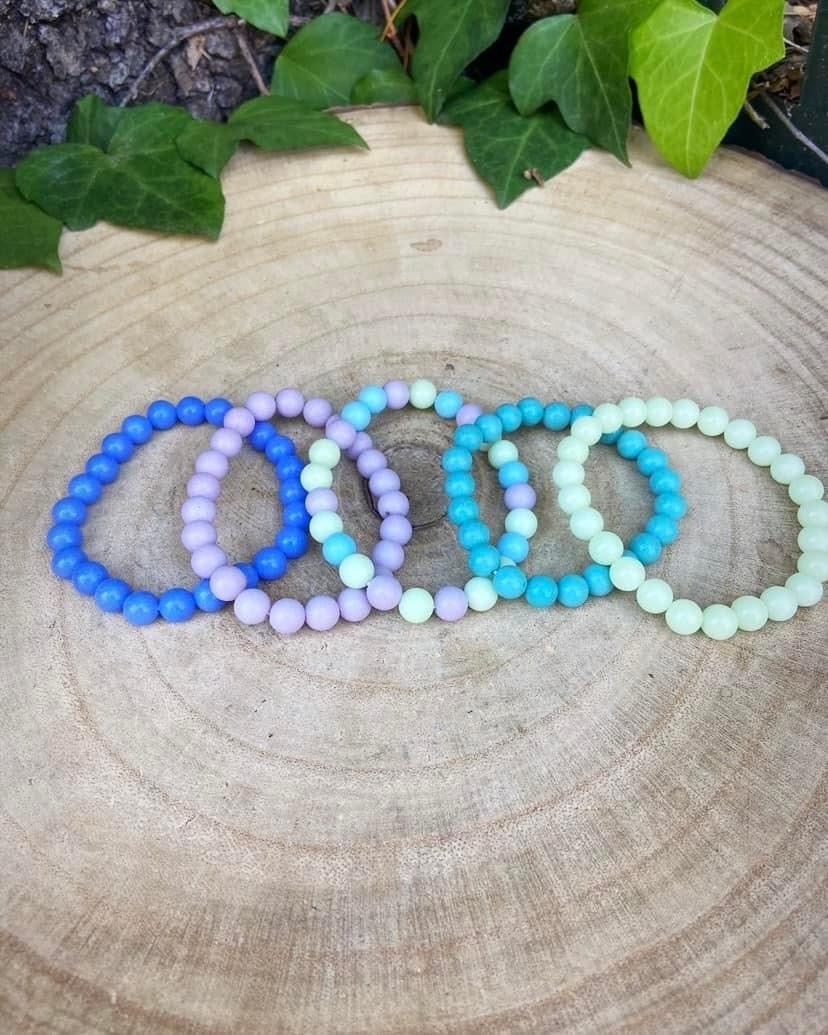 Glow Stone Bracelets 8mm