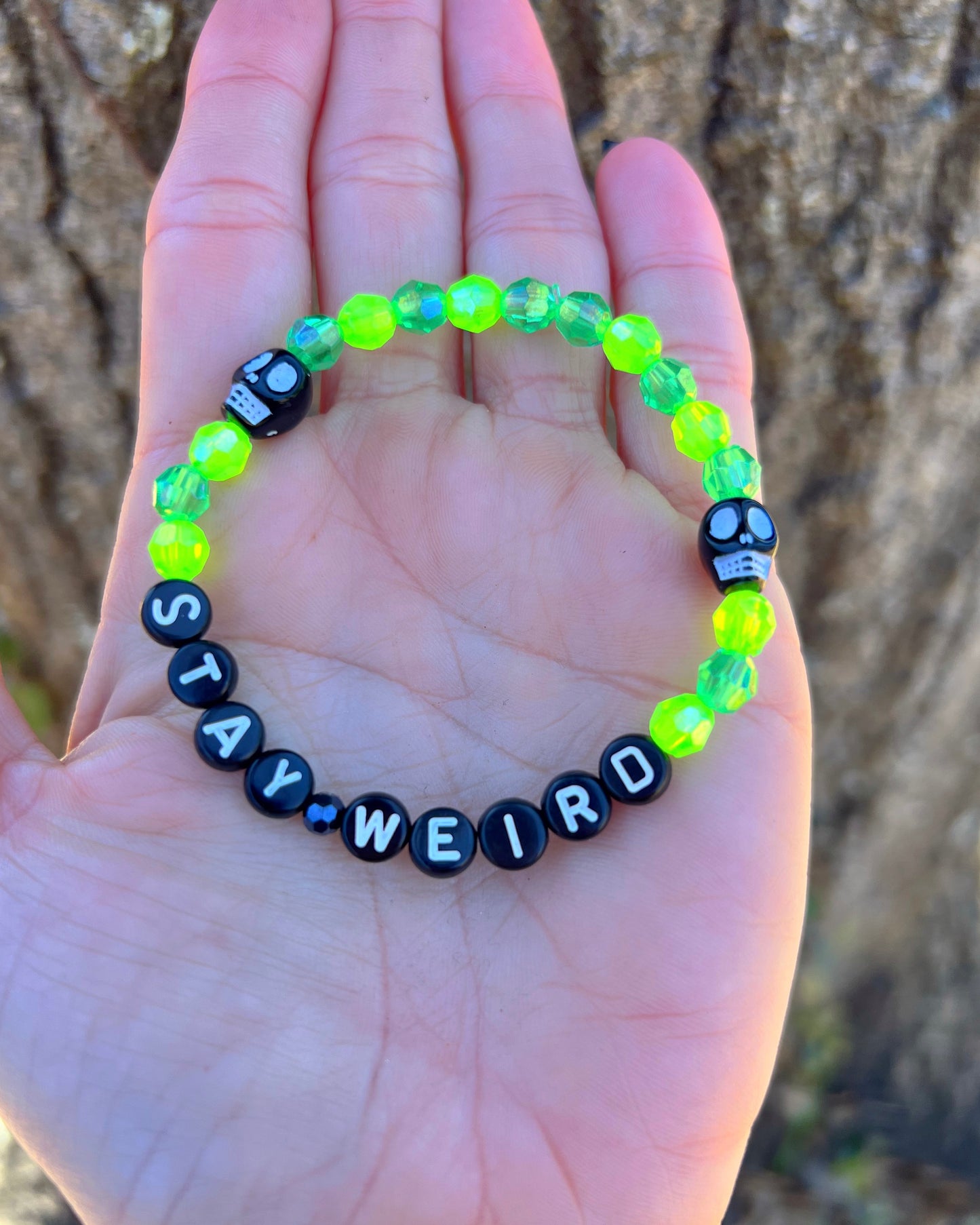 The Funeral Portrait - Stay Weird Bracelet