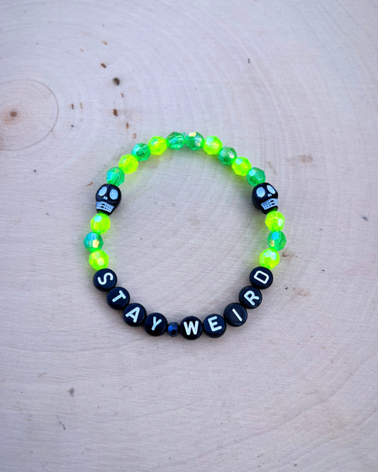 The Funeral Portrait - Stay Weird Bracelet
