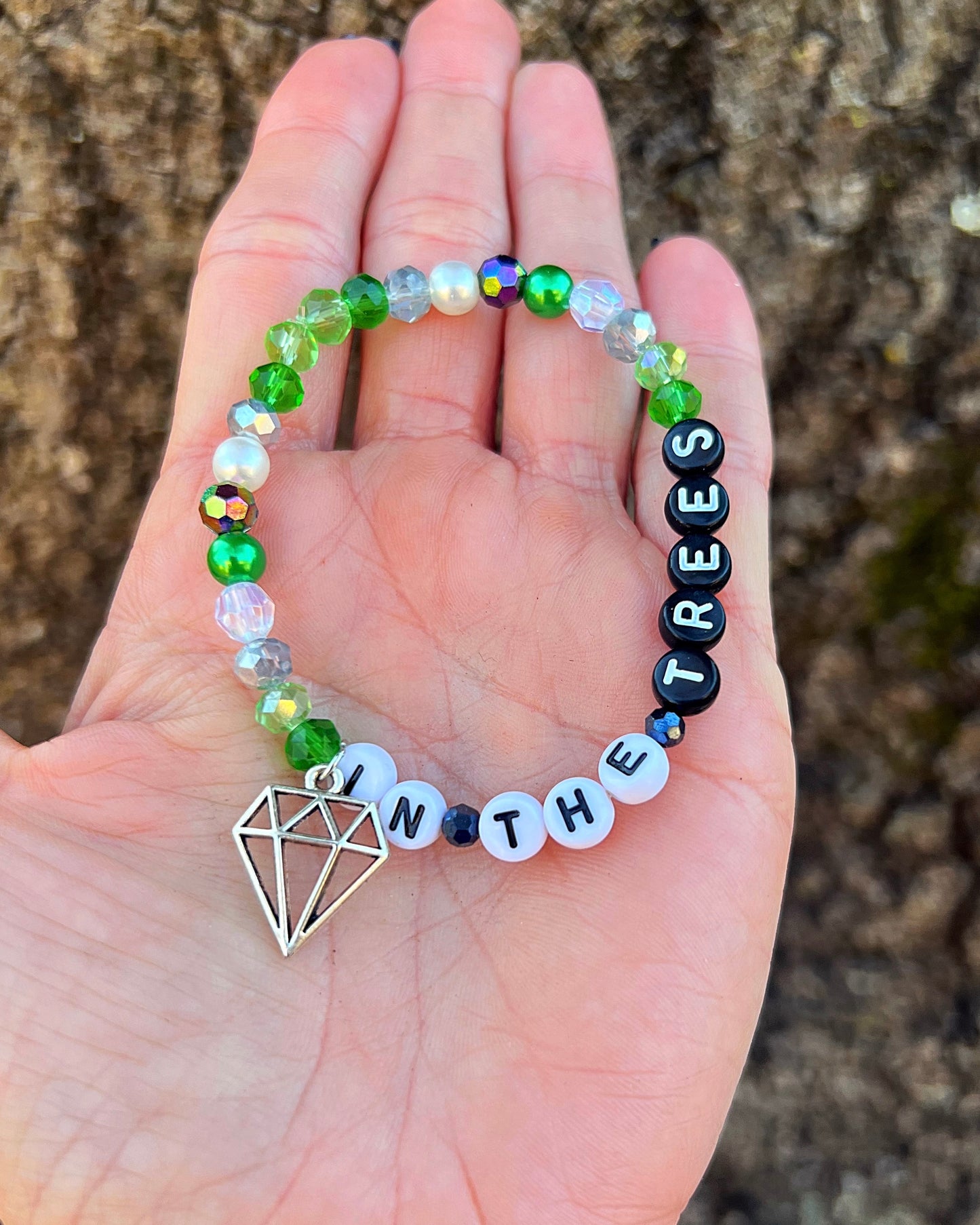 Diamonds In The Trees, Pentagrams In The Night Sky Bracelets