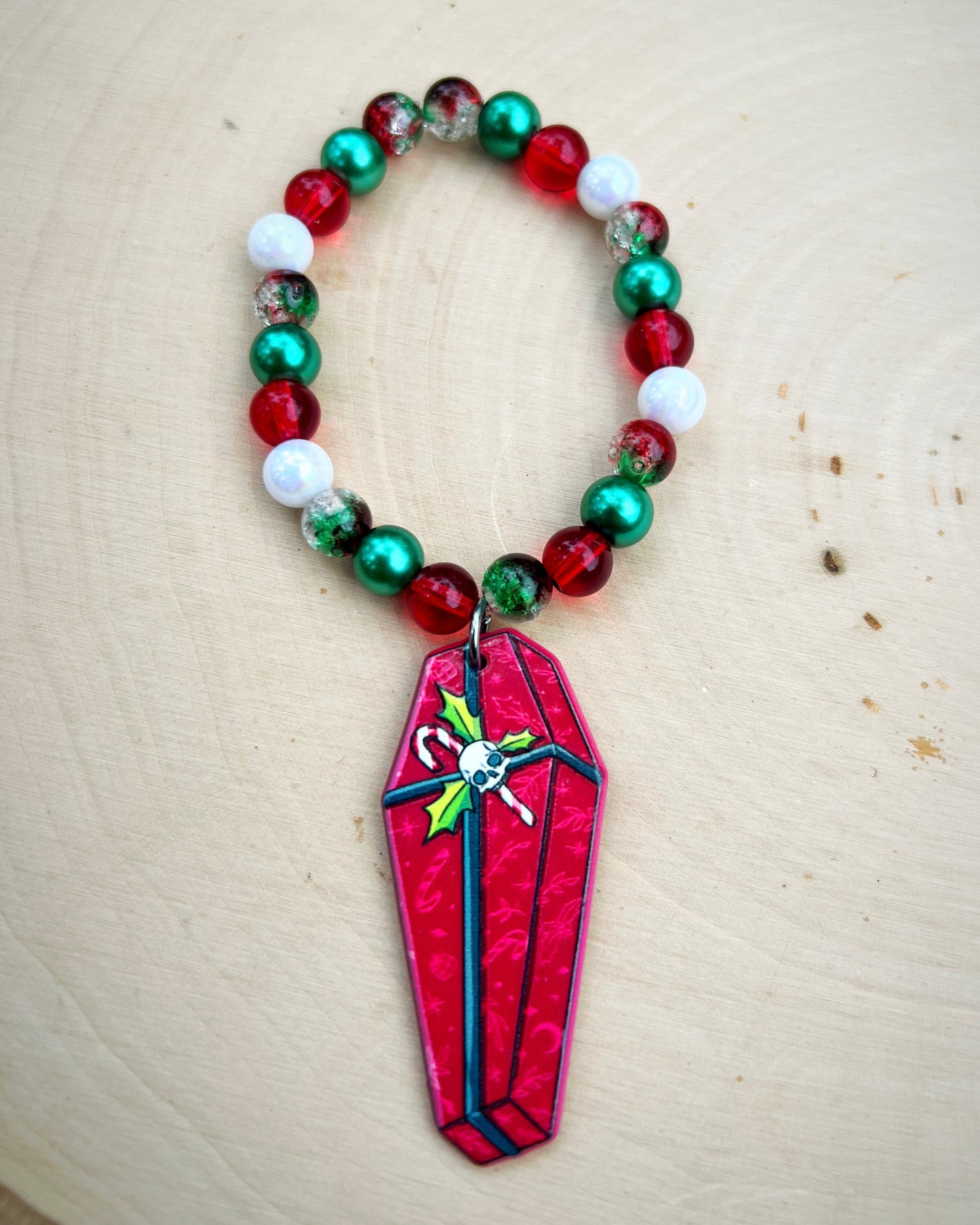 Christmas Coffin Bracelet