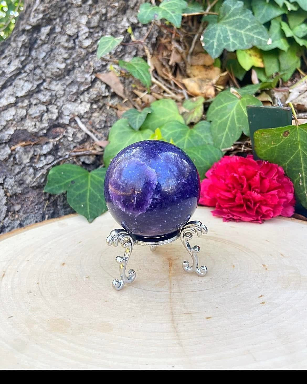 Lepidolite Sphere