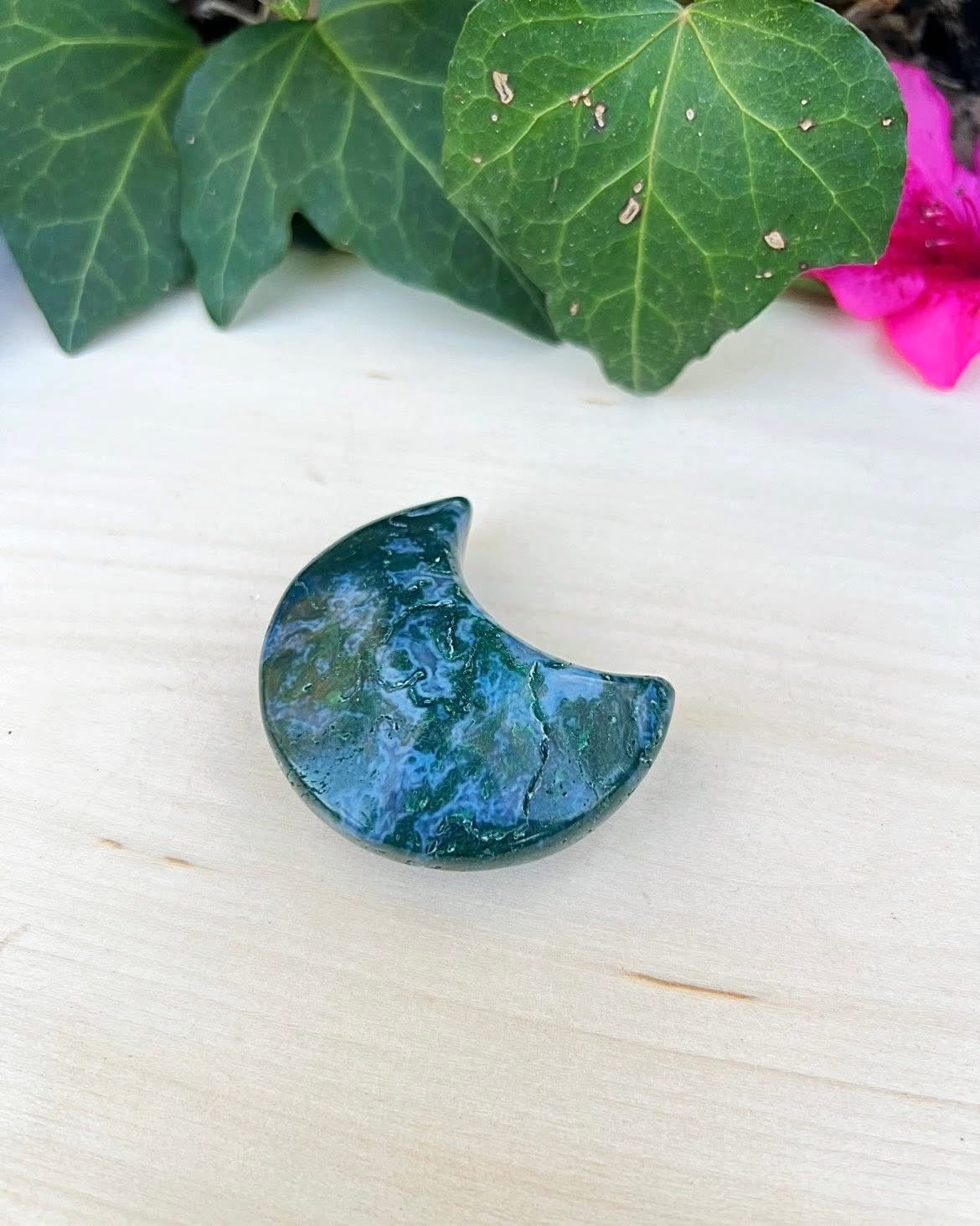Moss Agate Moon