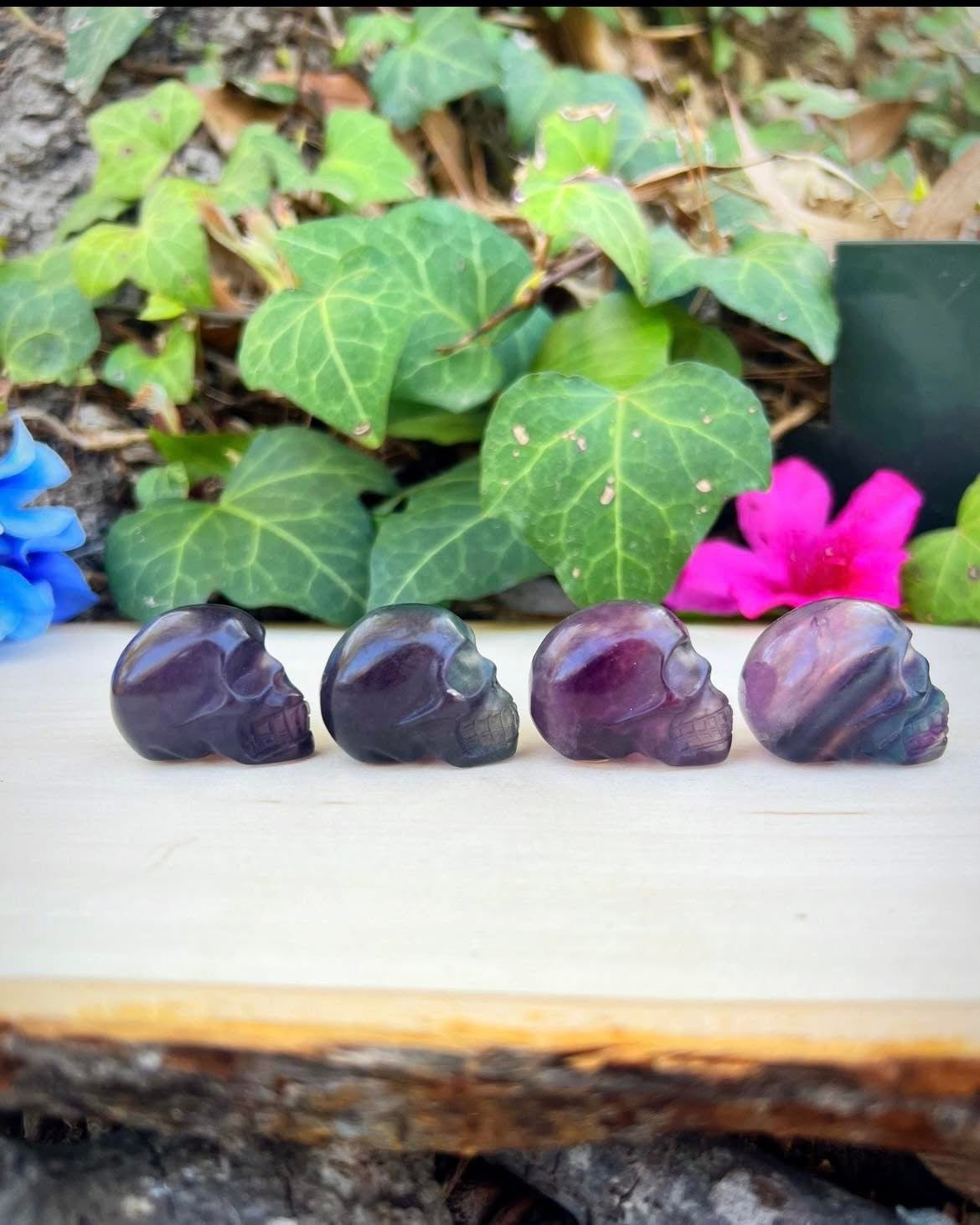 Fluorite Skulls
