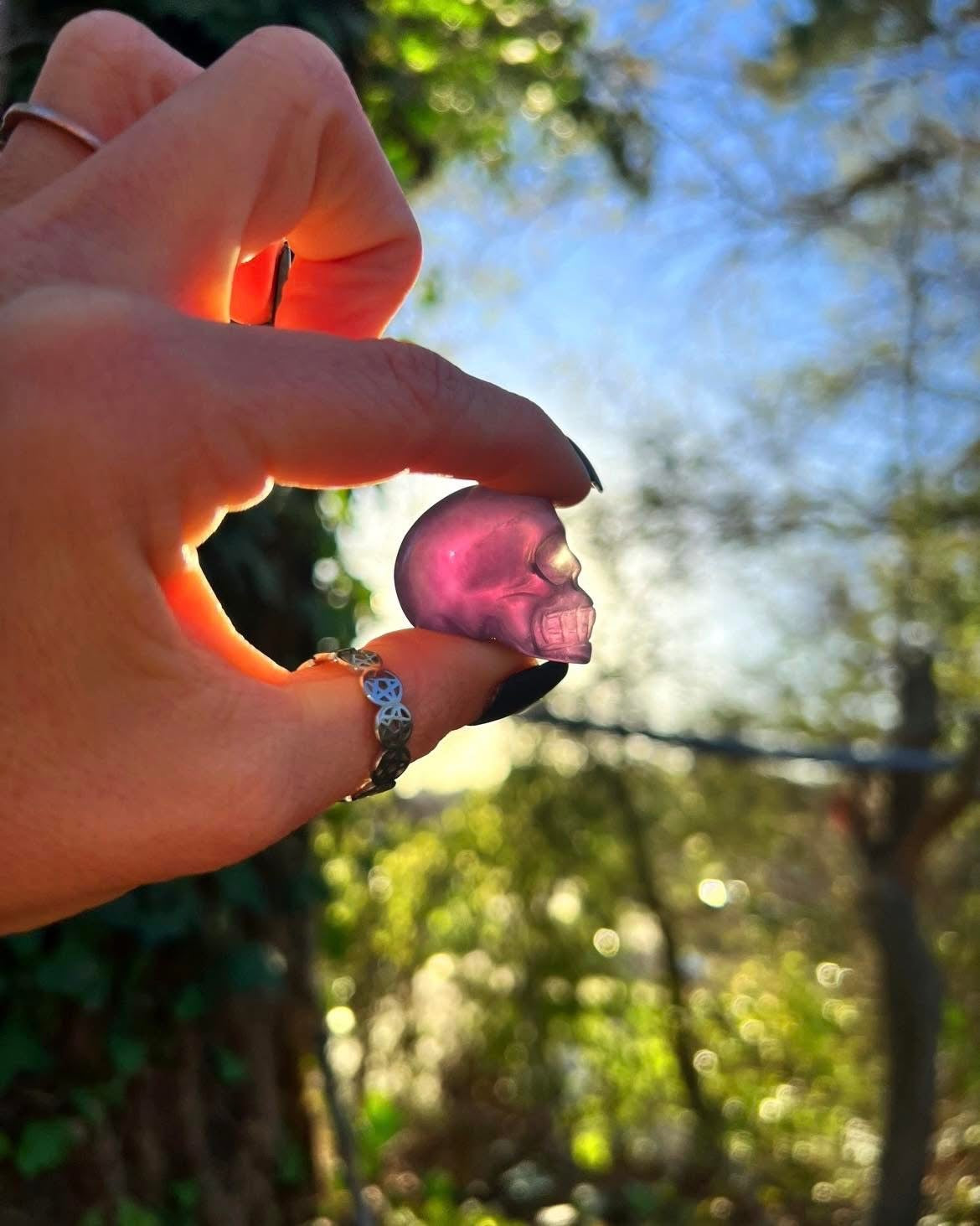 Fluorite Skulls