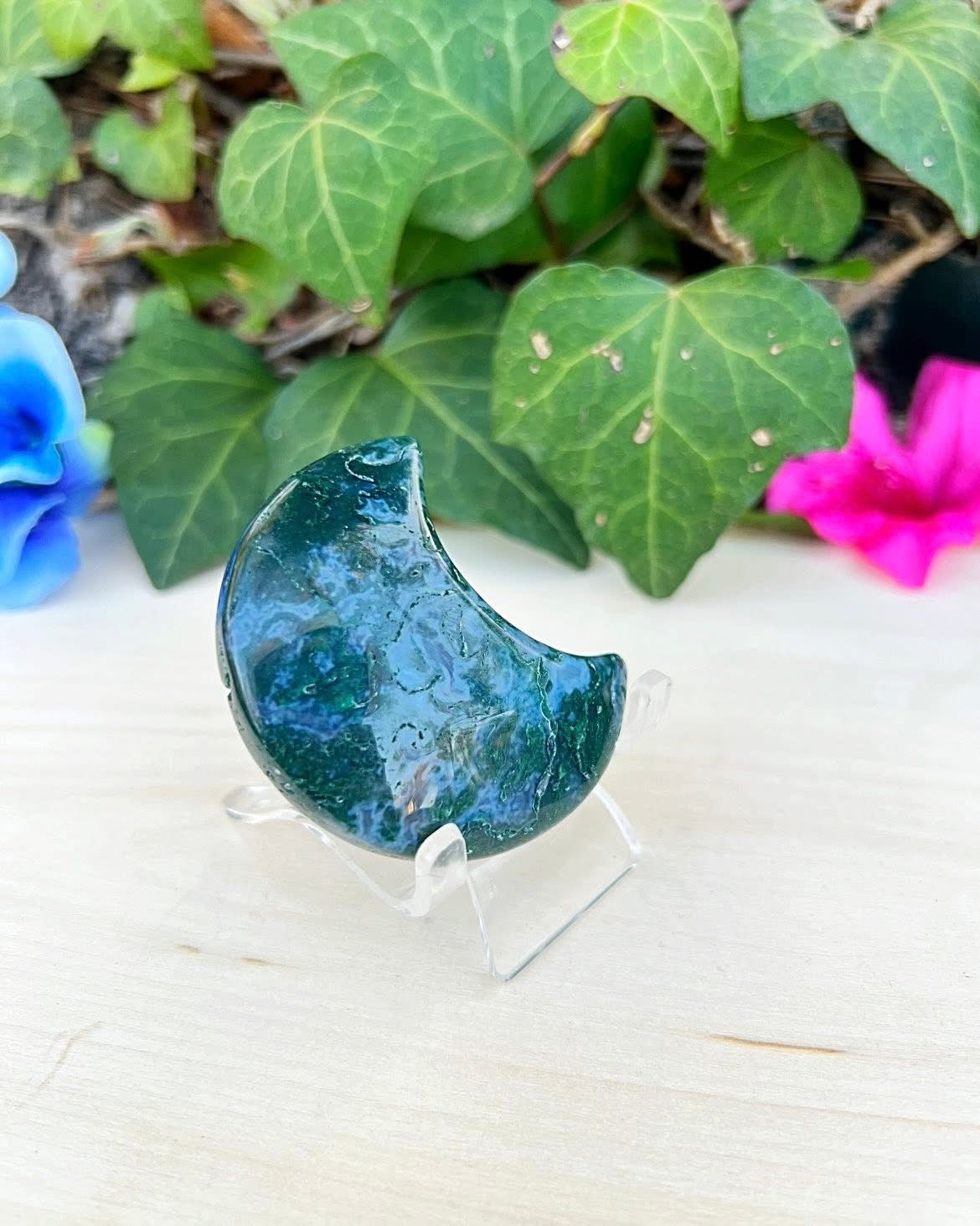 Moss Agate Moon