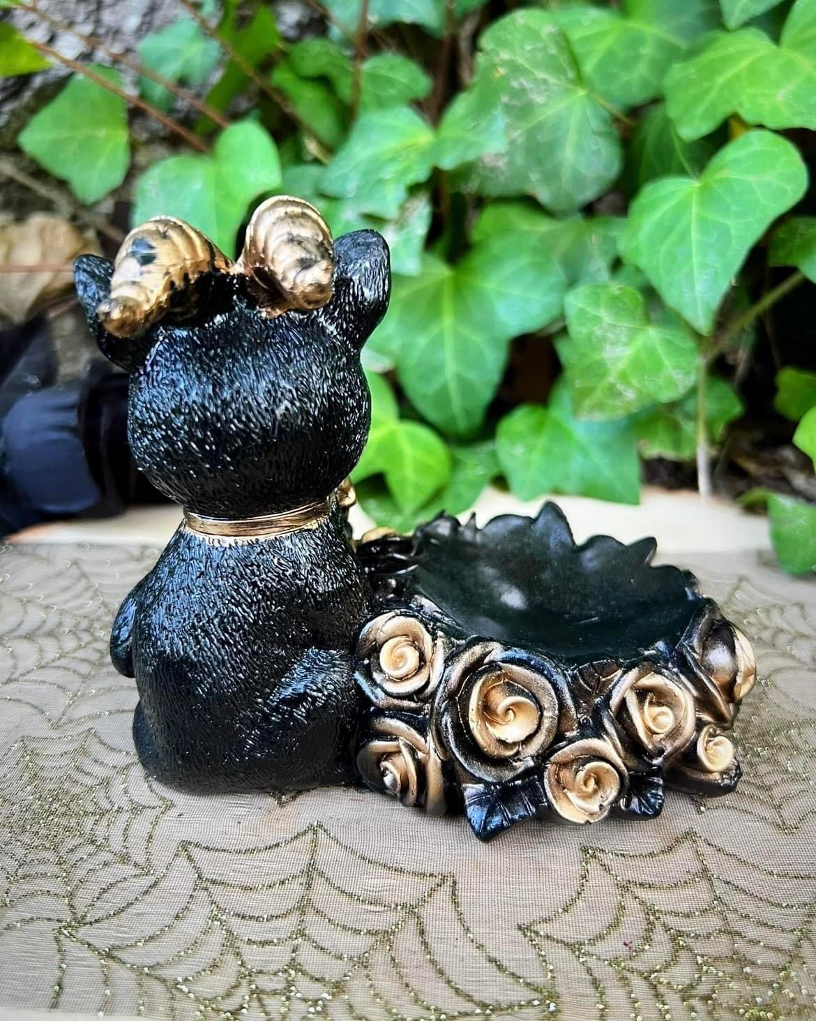 Horned Crystal Cat Sphere Stand