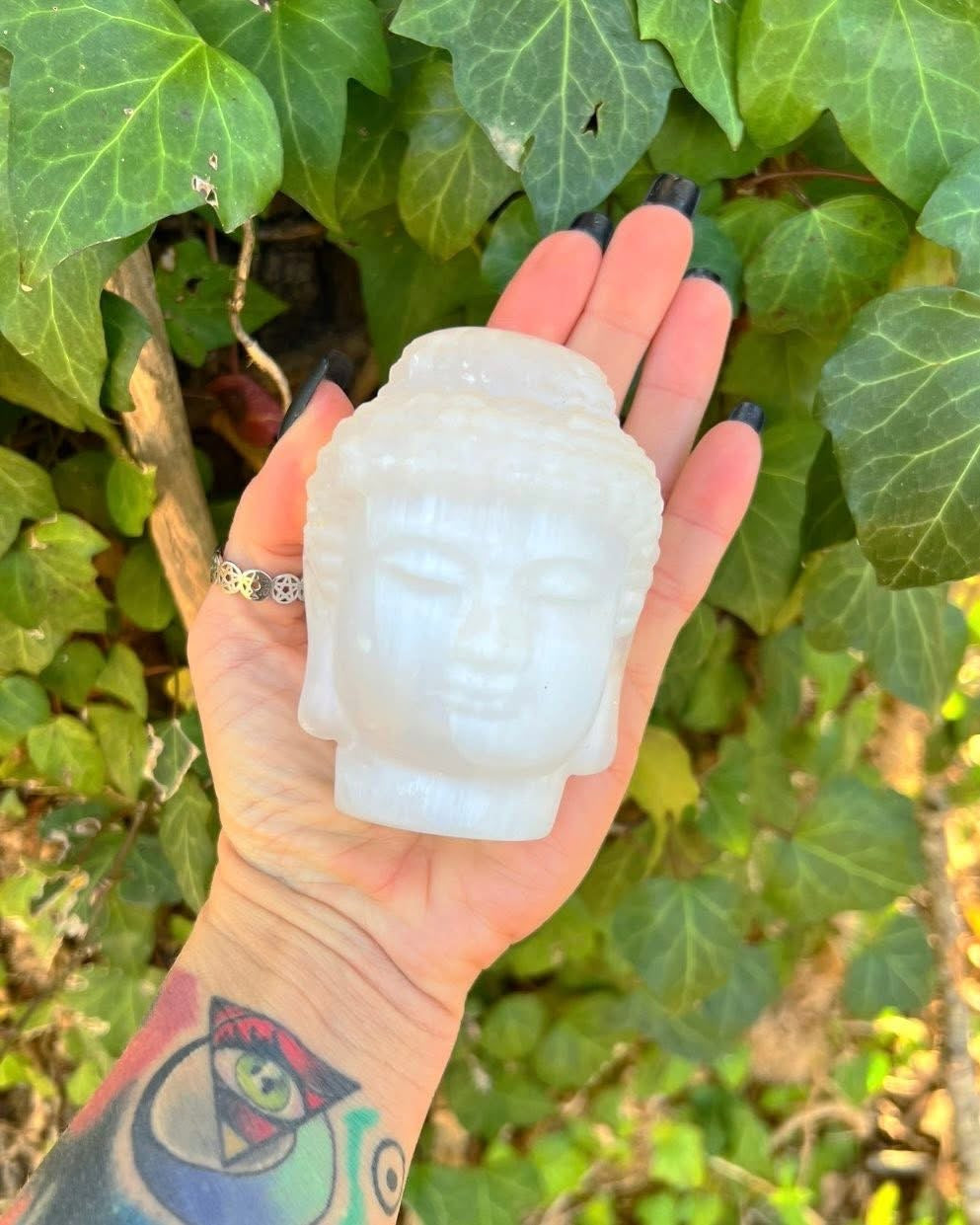 Selenite Buddha