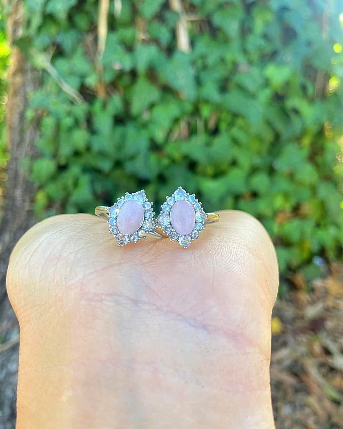 Pink Chalcedony Rings