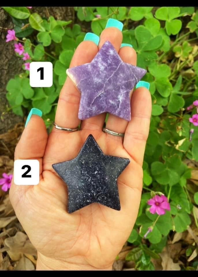 Lepidolite Stars