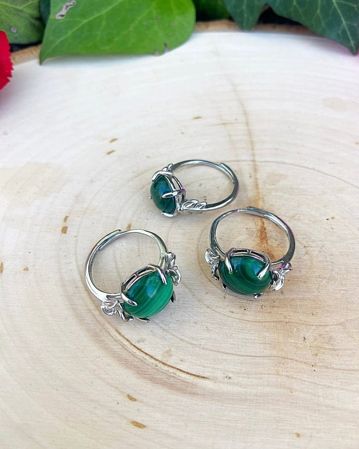 Malachite Rings