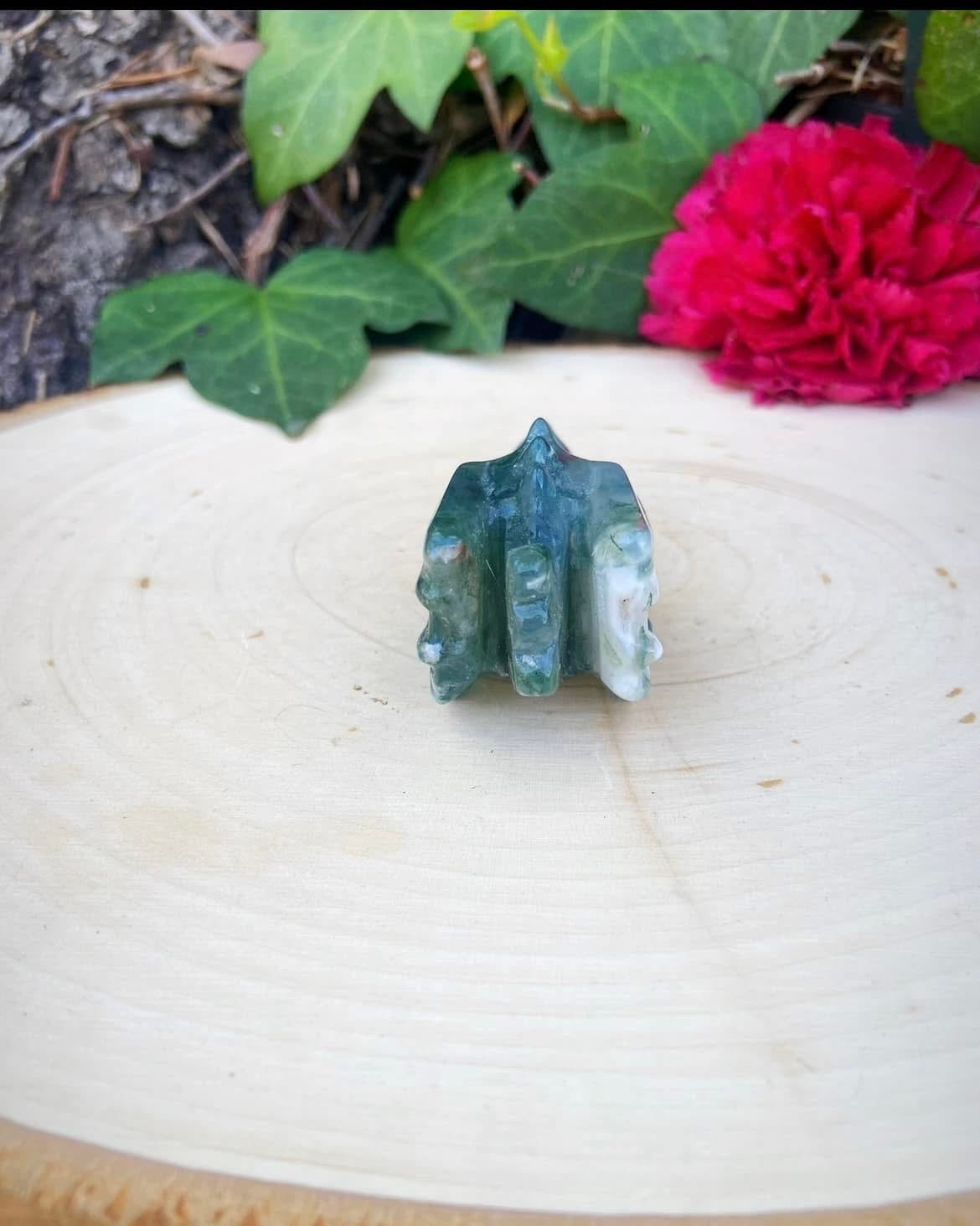 Moss Agate Dragon
