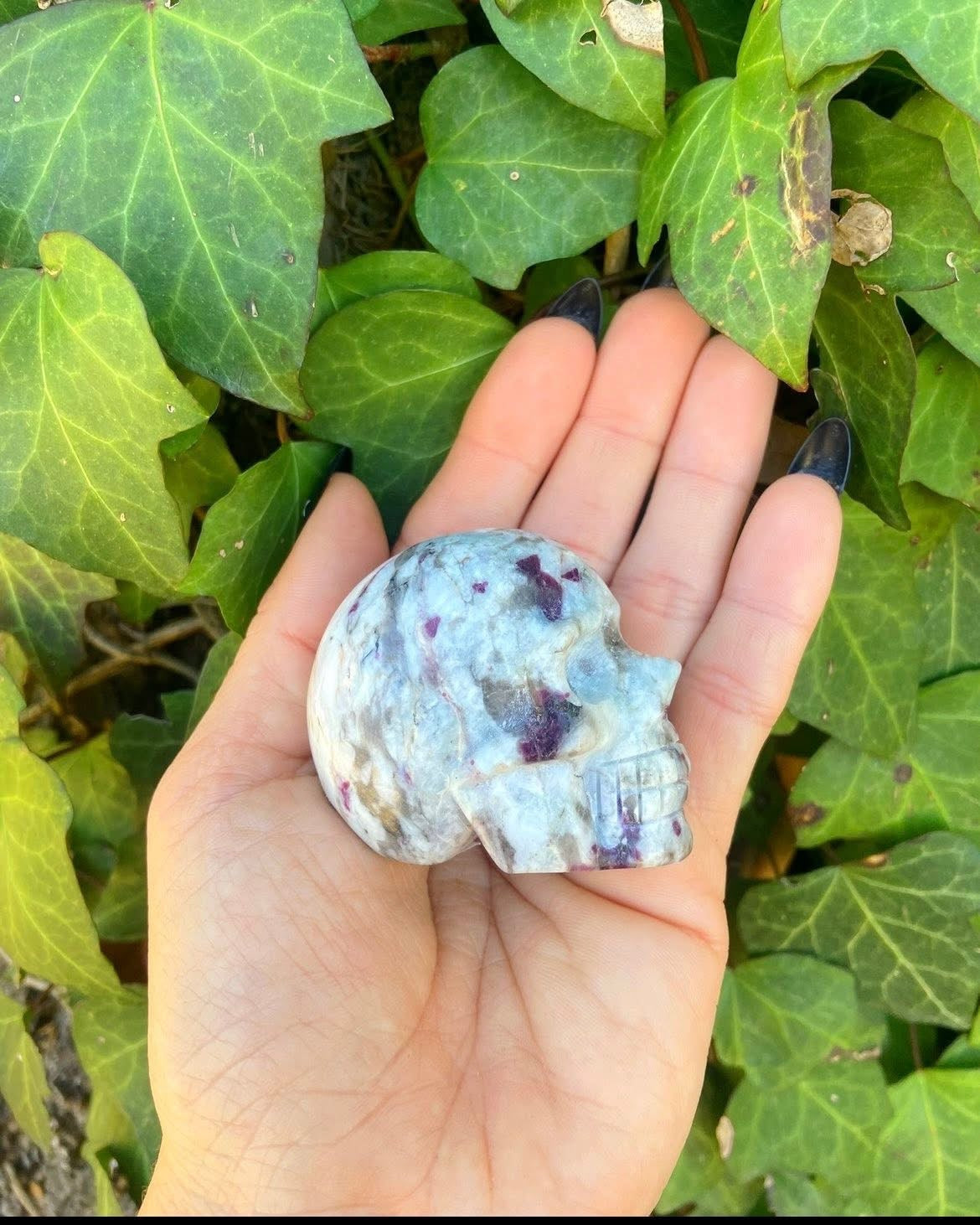 Pink Tourmaline Skull