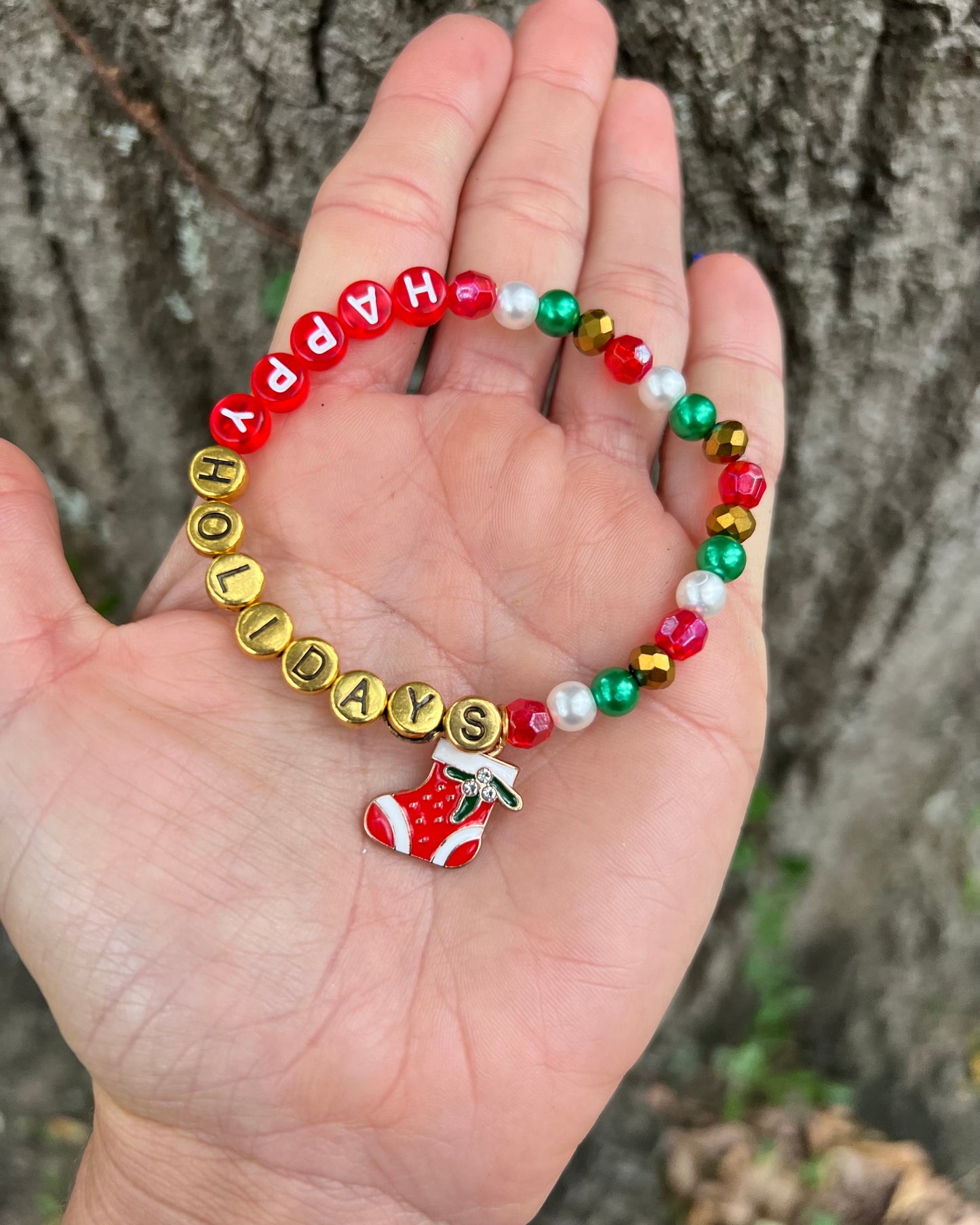 Happy Holidays Bracelet