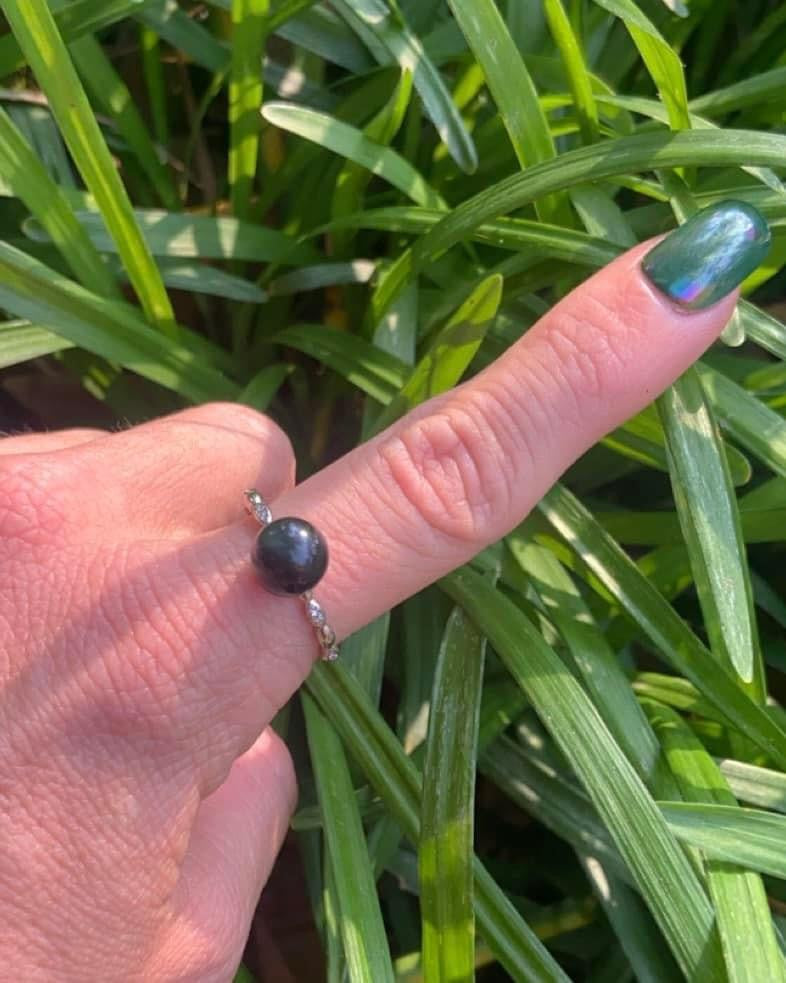 Rainbow Obsidian Rings