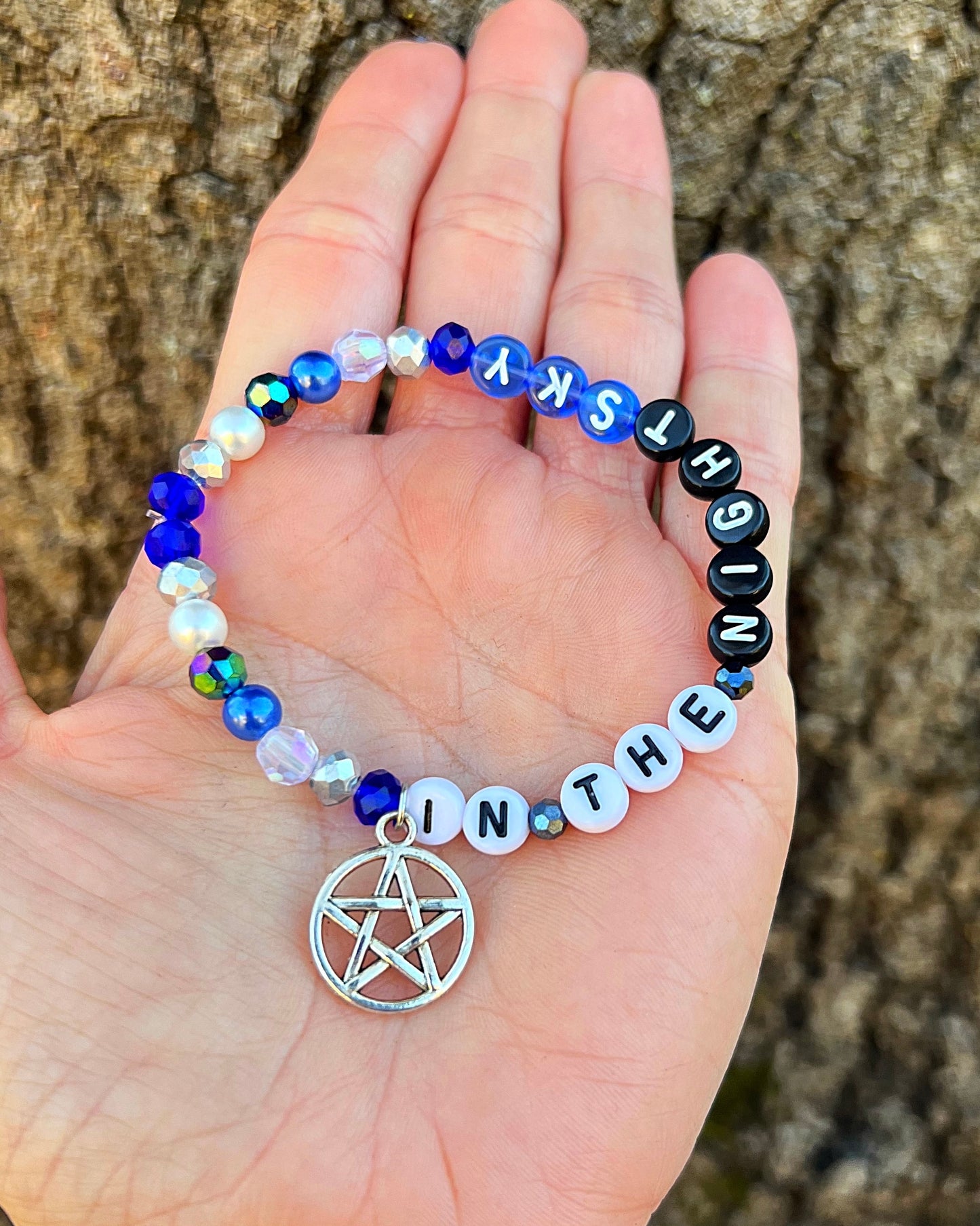 Diamonds In The Trees, Pentagrams In The Night Sky Bracelets