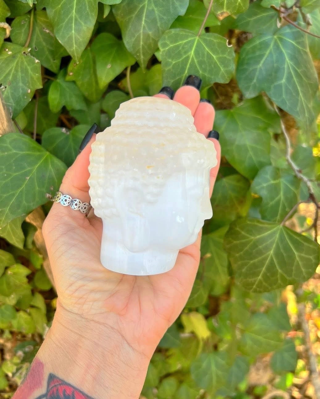 Selenite Buddha
