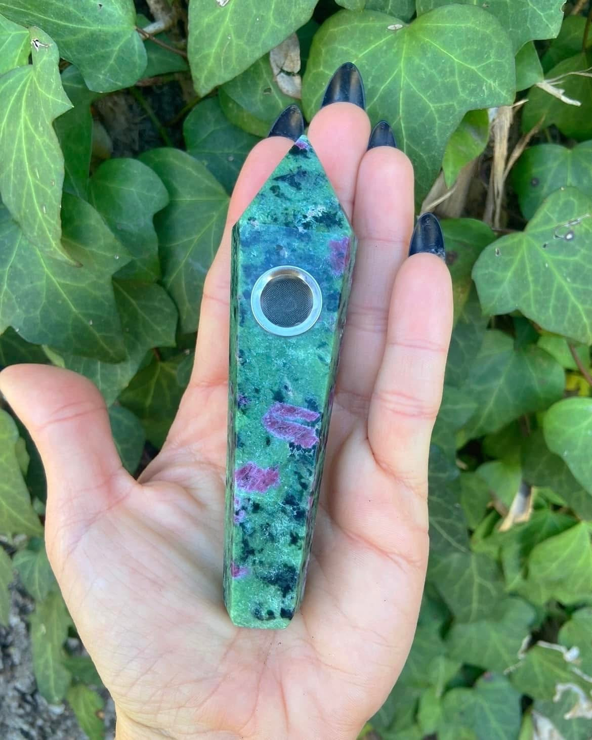 Ruby in Zoisite Pipe