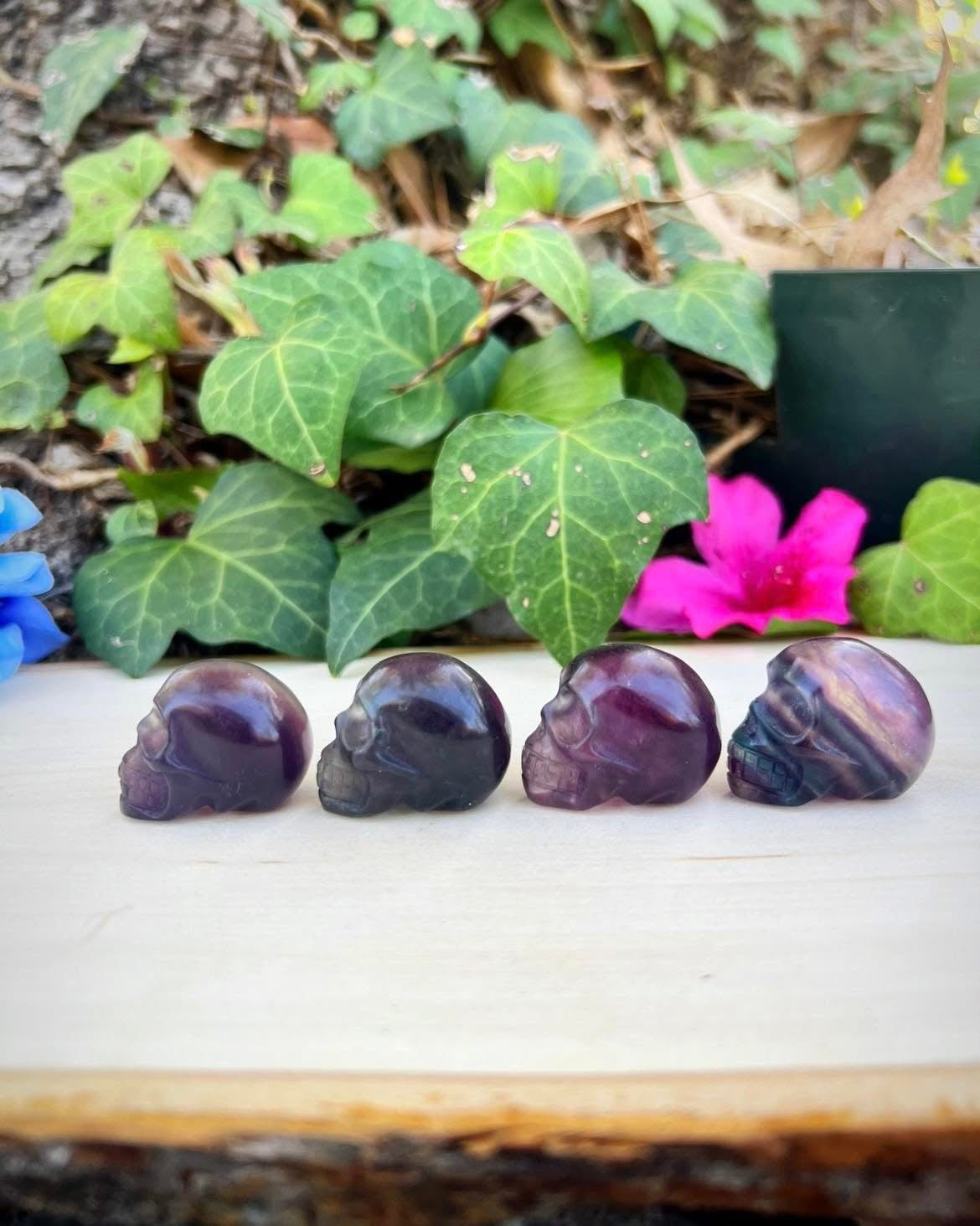 Fluorite Skulls