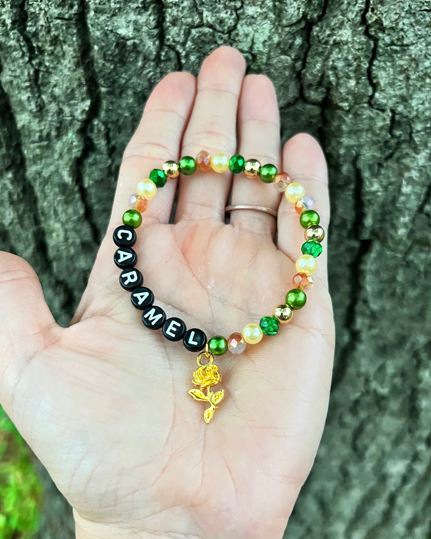 Caramel Rose Bracelet