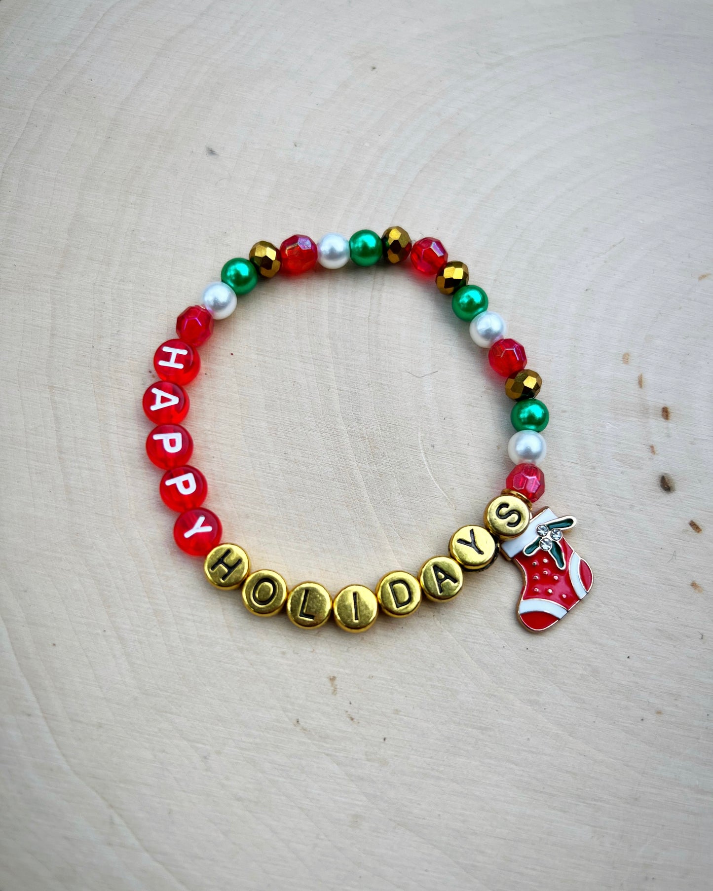 Happy Holidays Bracelet