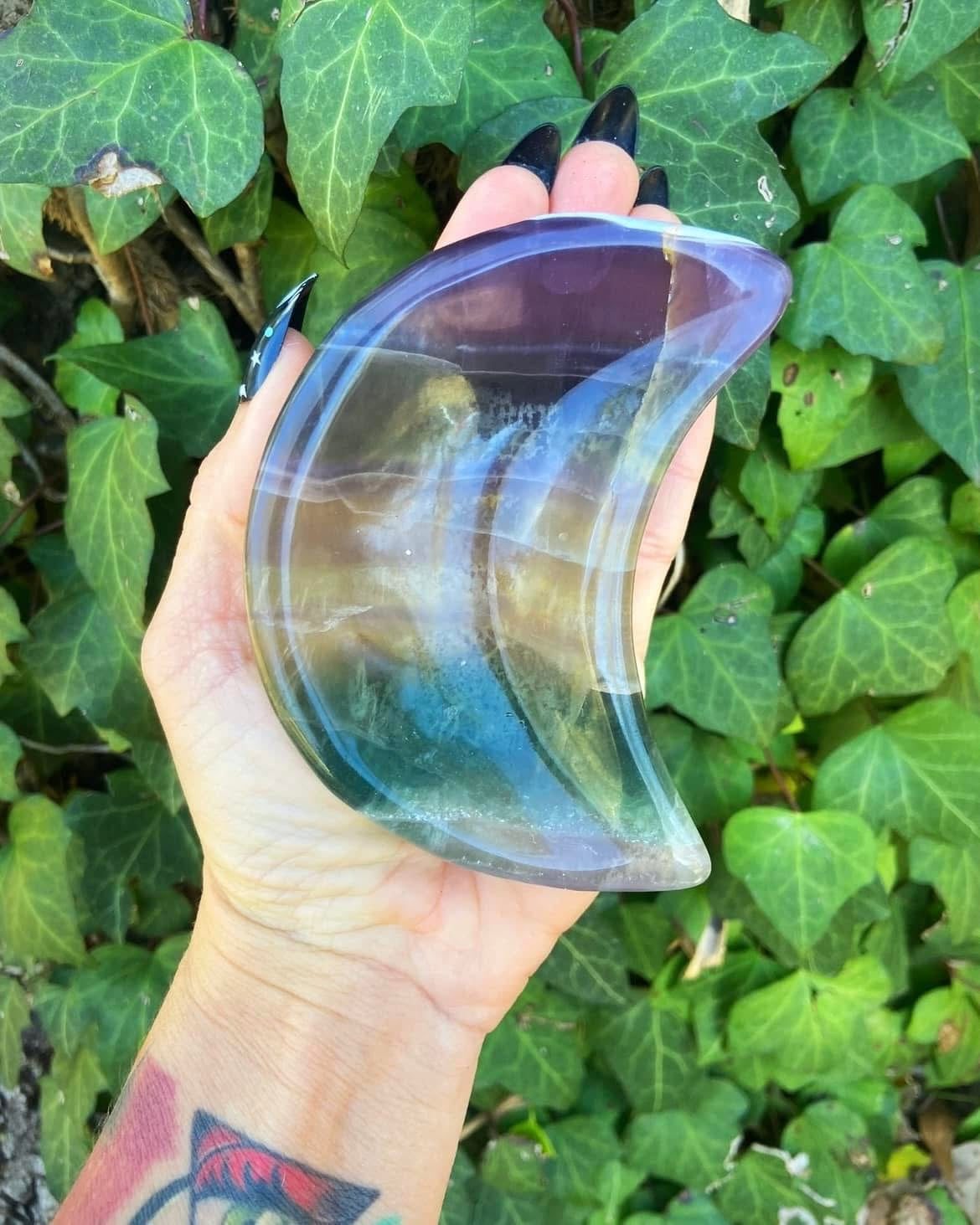 Fluorite Moon Bowl