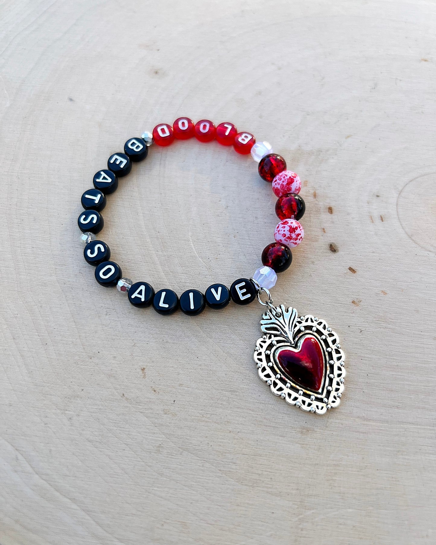 Blood Beats so Alive Bracelet