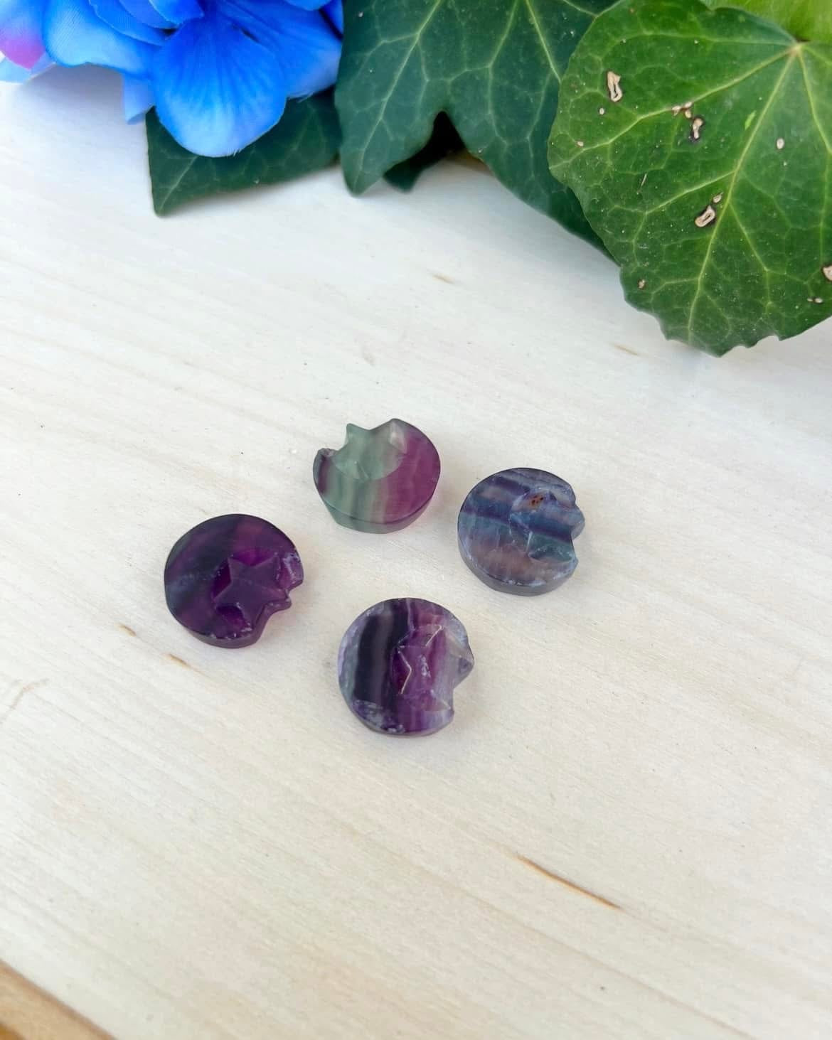 Fluorite Moon and Stars