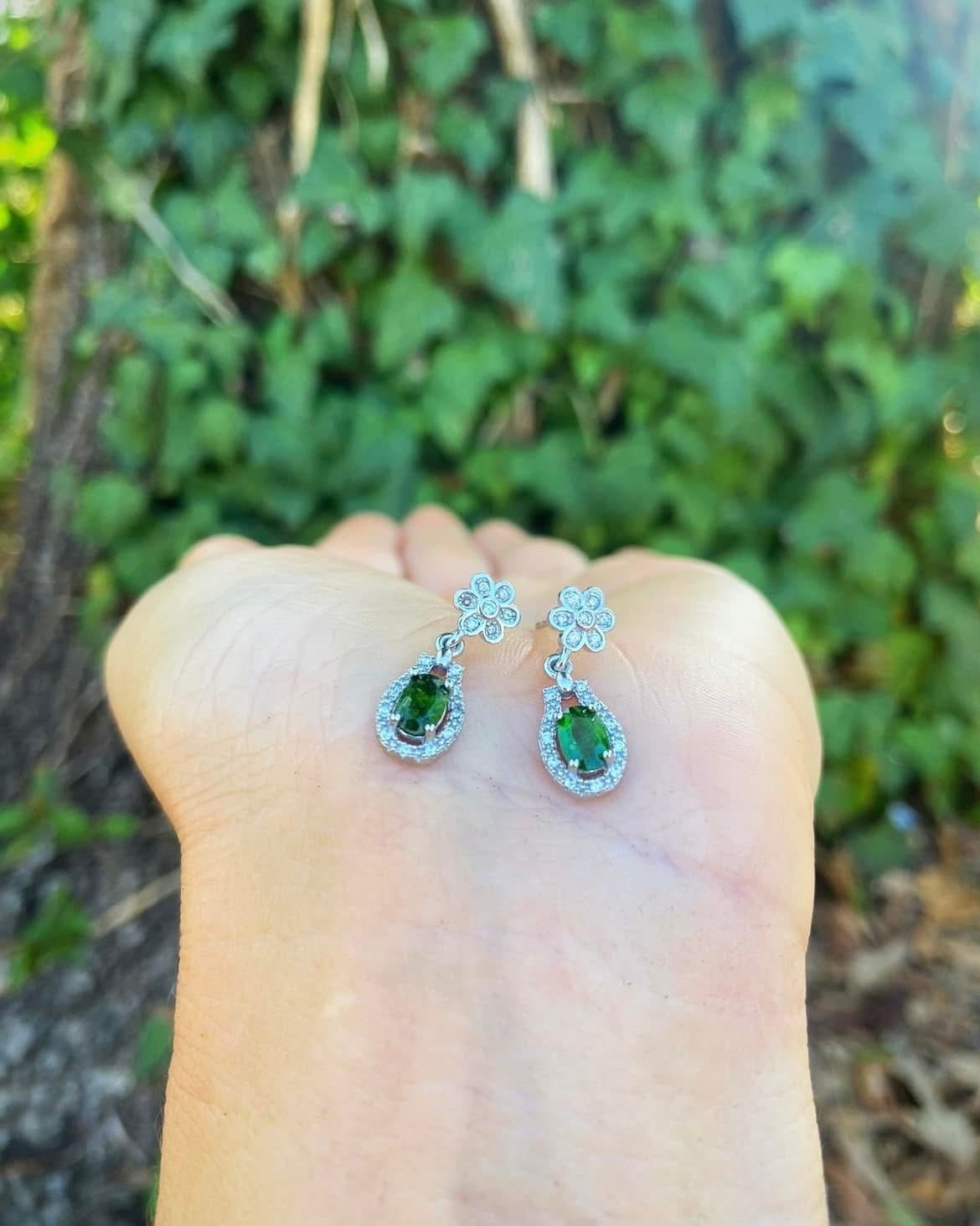 Diopside Earrings