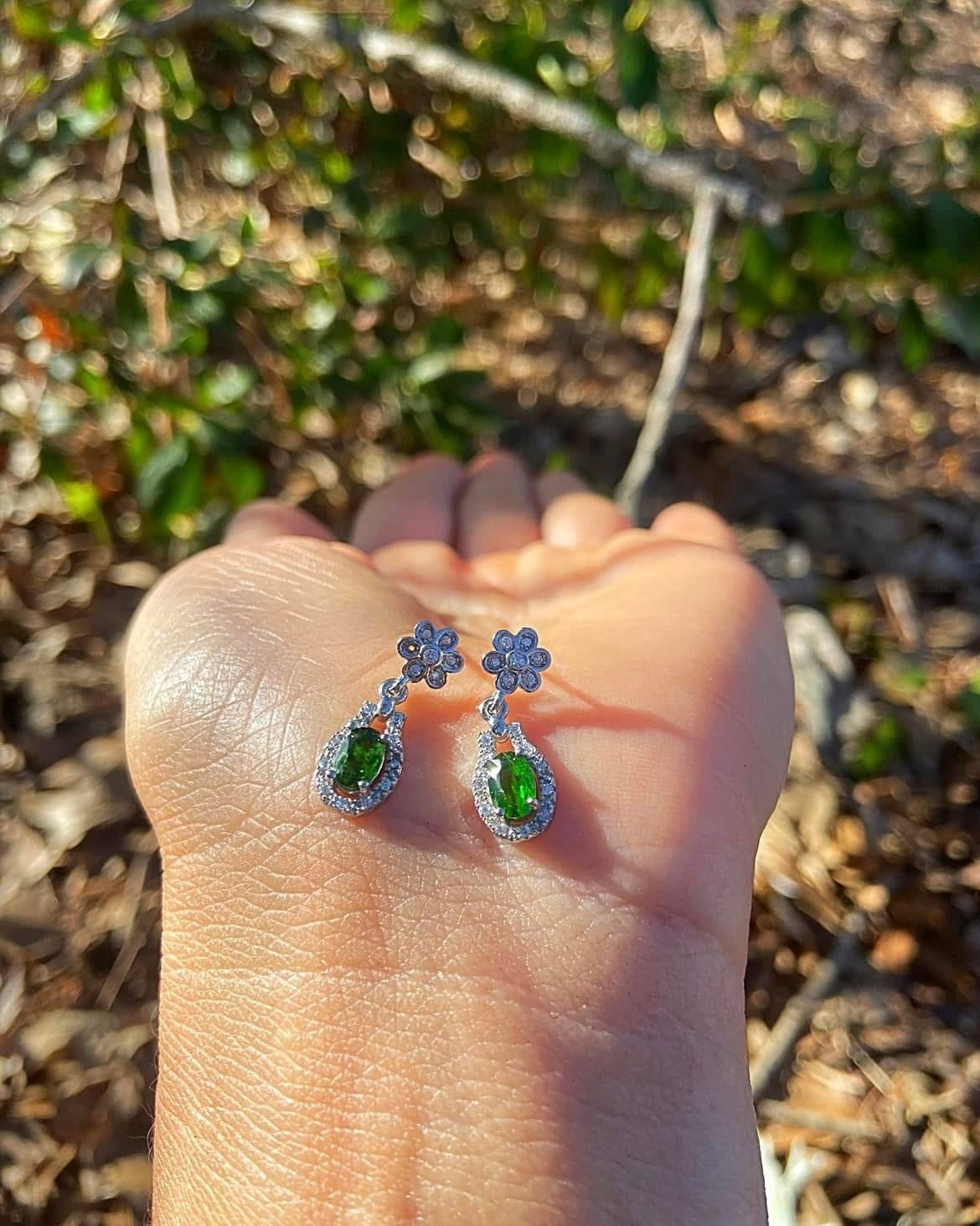 Diopside Earrings